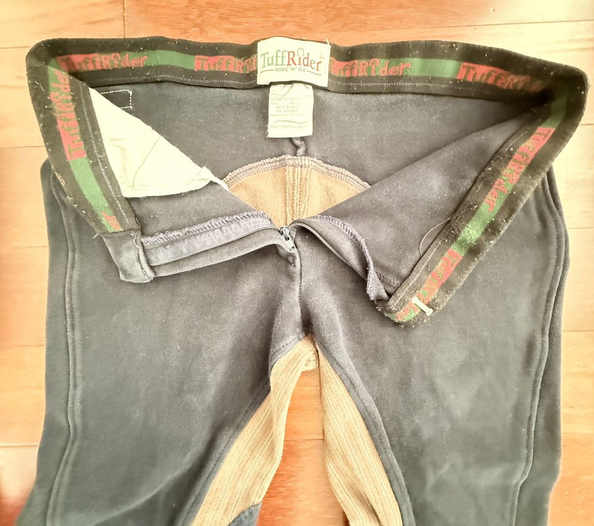 Other Let's Ride TuffRider 17W x 23L Charcoal Brown Riding Pants Size 22" - 3 Thumbnail