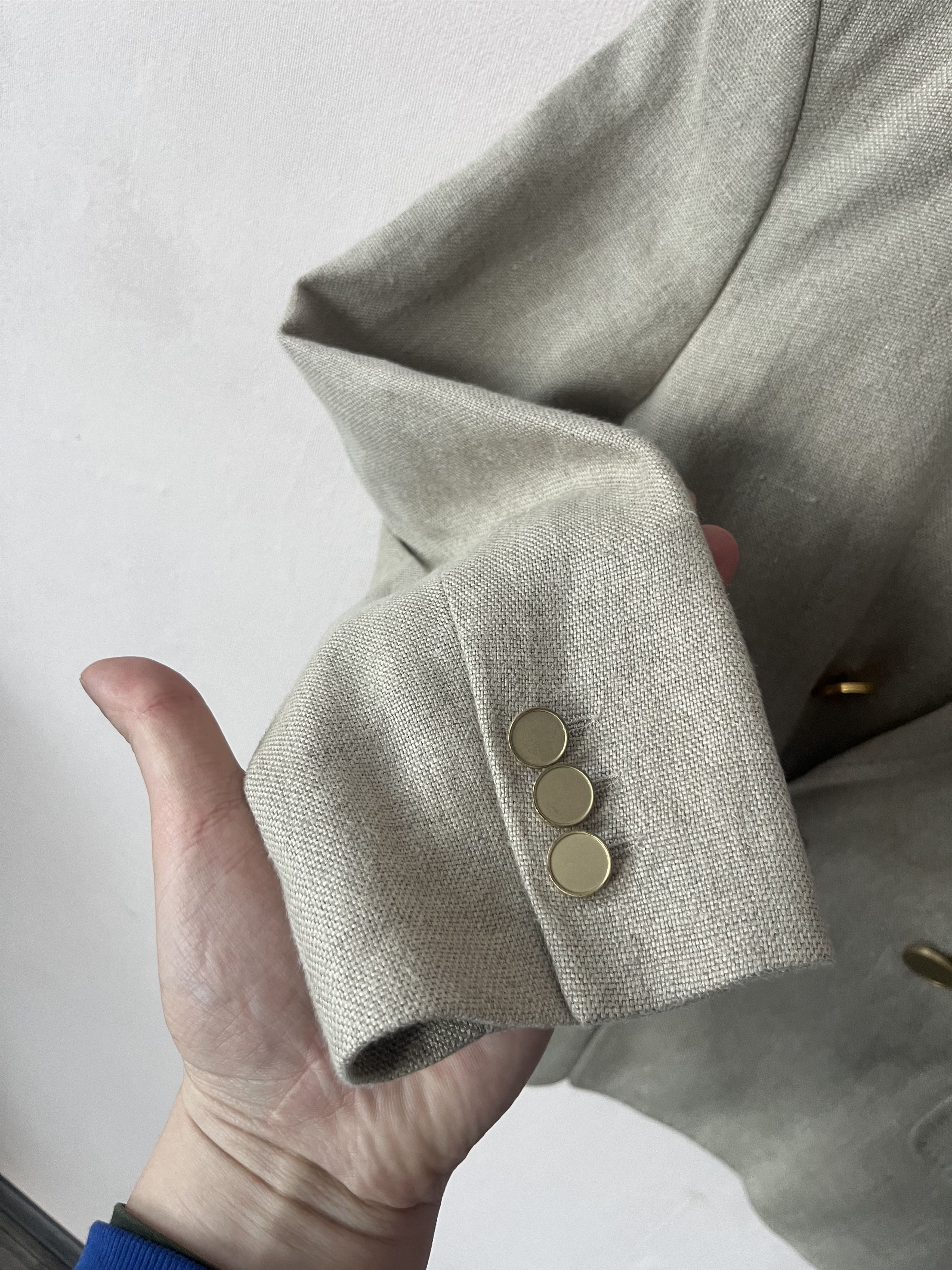 Other Vanessa Bruno Linen blazer jacket Fr40 Uk12 Gold Button Size M / US 6-8 / IT 42-44 - 5 Thumbnail