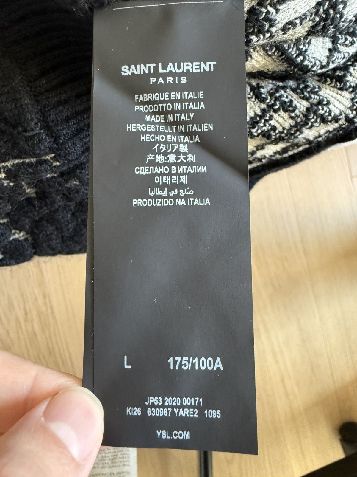 Saint Laurent Paris Saint Laurent Paris Wool Mohair Knit Sweater Size US L / EU 52-54 / 3 - 4 Thumbnail