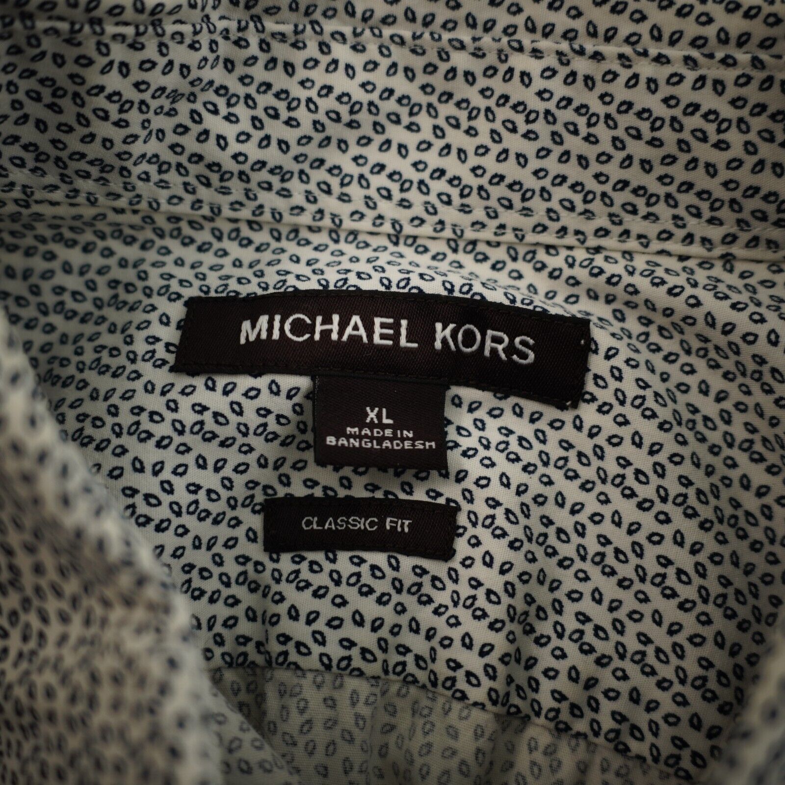 Michael Kors Michael Kors XL Classic Fit White Blue Paisley Collared Shor Size US XL / EU 56 / 4 - 7 Thumbnail
