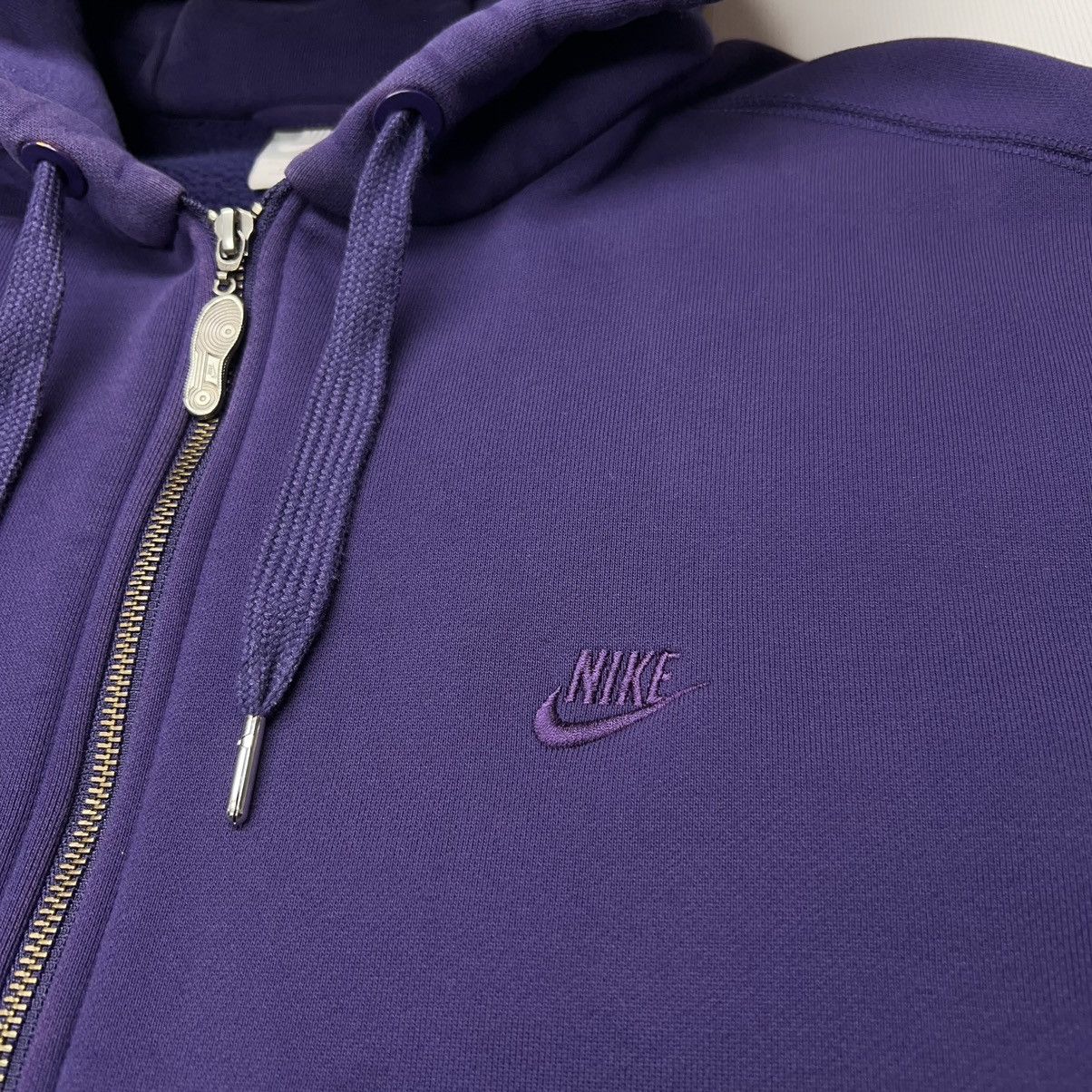 Nike × Vintage VTG Nike Hoodie Sweatshirt Purple Full Zip AF1 Anniversary Size US XXL / EU 58 / 5 - 4 Thumbnail