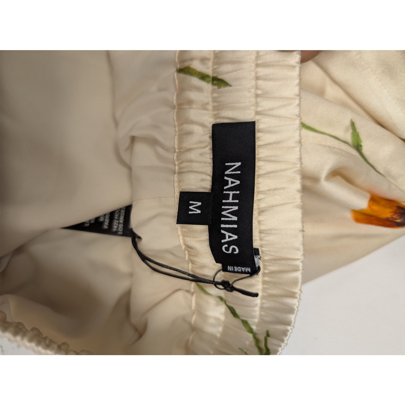 Nahmias o1rshd1 CC20 Colorblock Poppy Silk Shorts in Poppy/Ivory Size US 32 / EU 48 - 12 Thumbnail