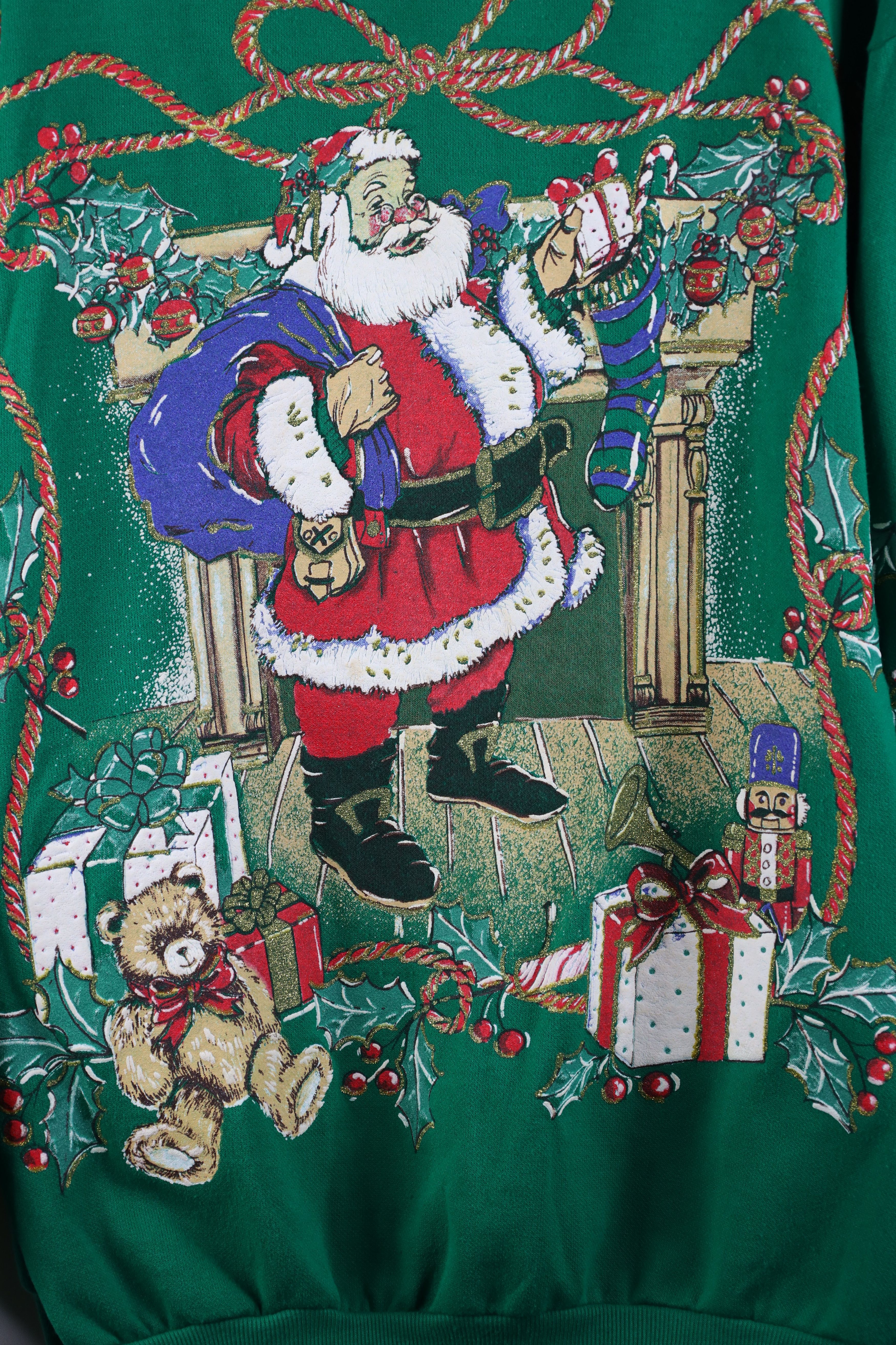 Vintage Vintage 90s Streetwear Claus All Over Print Sweatshirt USA Size L / US 10 / IT 46 - 4 Thumbnail