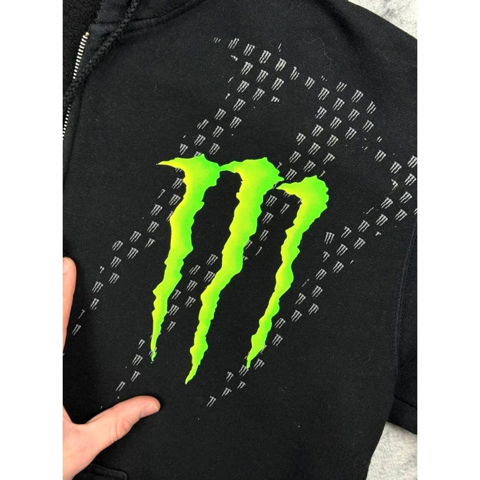 Vintage VINTAGE Monster Energy Hoodie Full Zip Men Size S Black Size US S / EU 44-46 / 1 - 3 Thumbnail