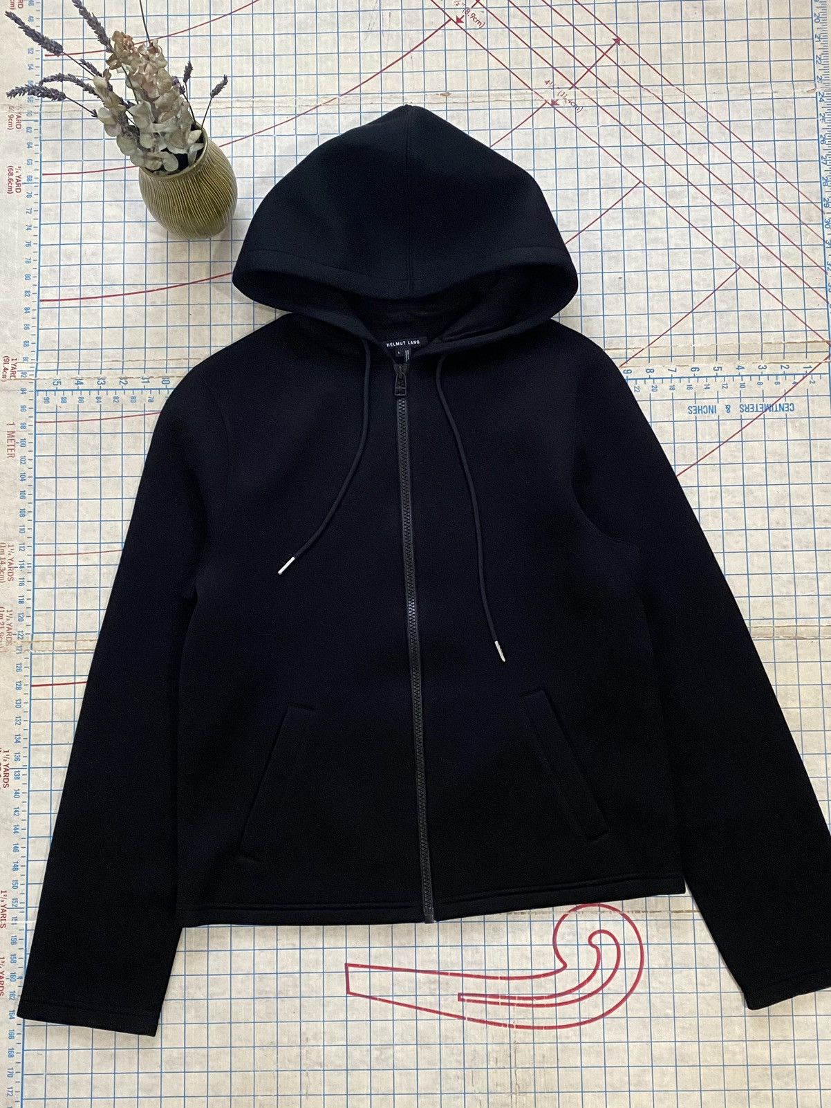 Designer × Helmut Lang Helmut Lang Full Zip Hoodie Black Size Large Size US L / EU 52-54 / 3 - 2 Thumbnail