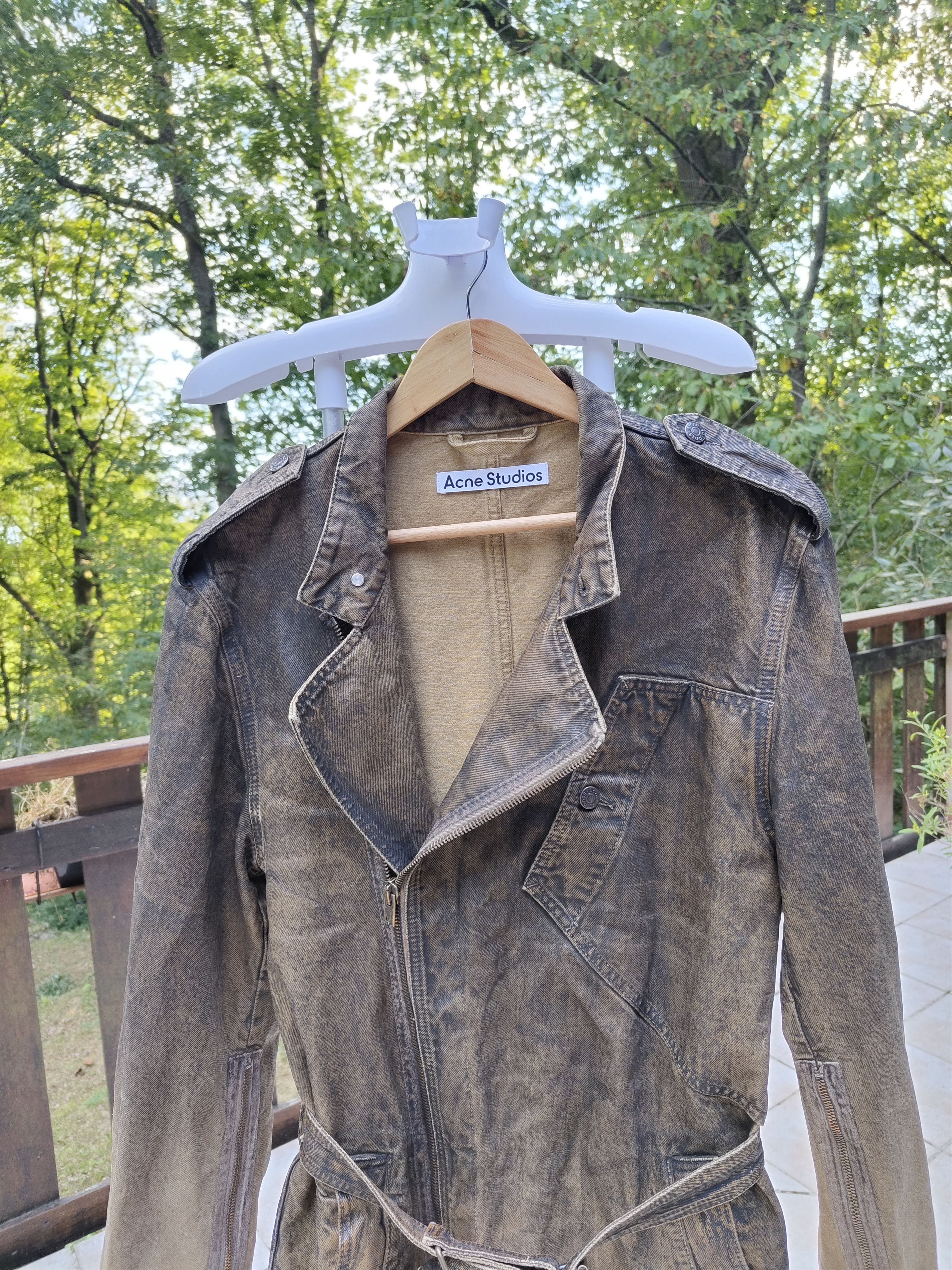 Acne Studios Acne studios denim trench-coat waxed gradient belted Size US S / EU 44-46 / 1 - 3 Thumbnail