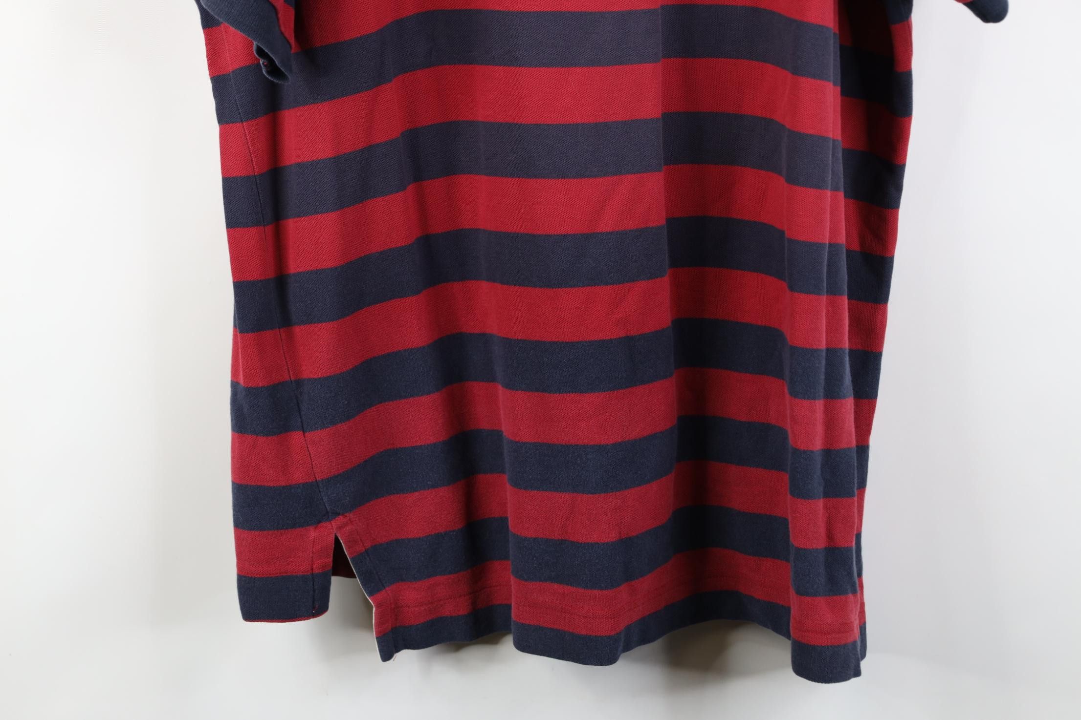 Nautica Vintage 90s Nautica Spell Striped Rugby Polo Shirt Cotton Size US L / EU 52-54 / 3 - 13 Thumbnail