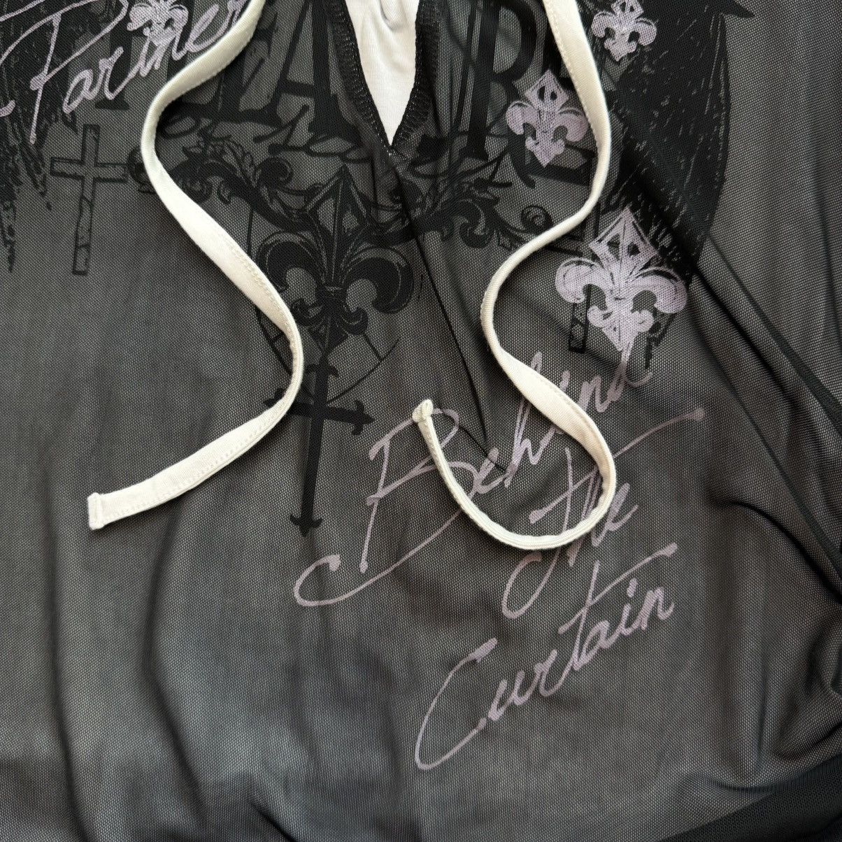 Other 2000s Ghost Of Harlem "Secret Pleasure" Layered Mesh T-Shirt Size US M / EU 48-50 / 2 - 3 Thumbnail