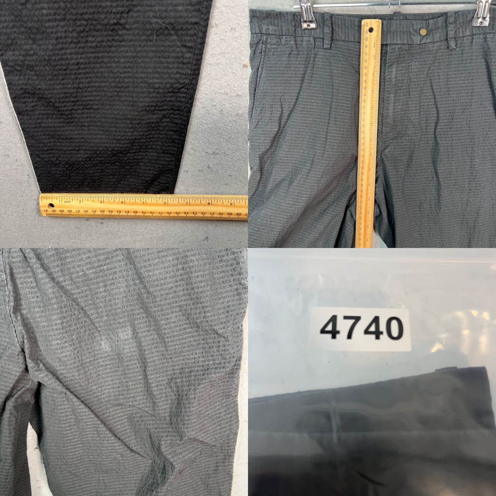 Rag & Bone rag & bone Slim-Fit Pants Men 32 Black Cotton Blend Pinstripe Design Chino Straight Fit 2 Size US 32 / EU 48 - 8 Thumbnail