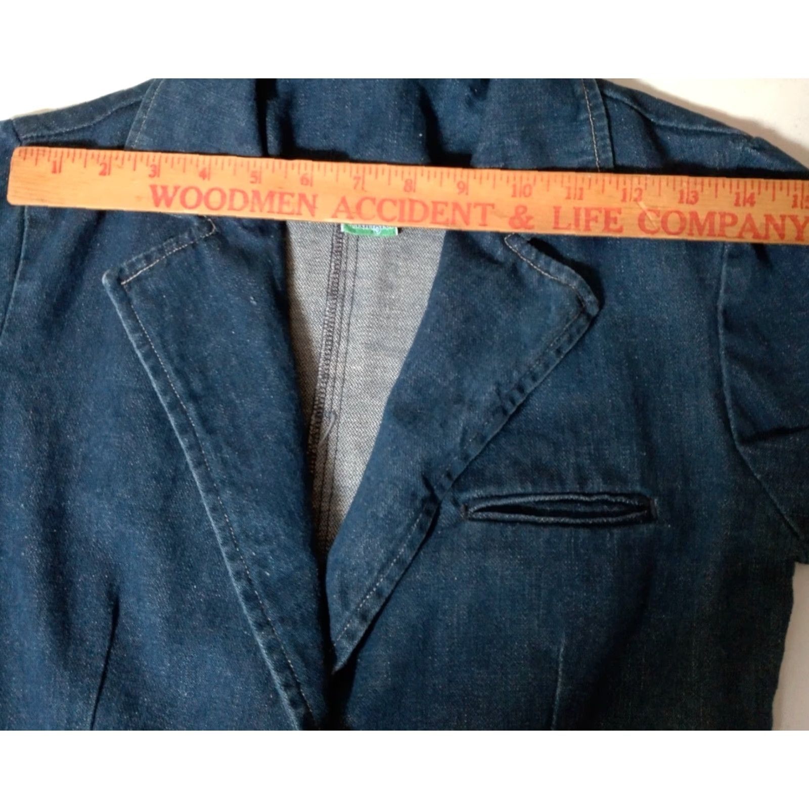 Wrangler VINTAGE Wrangler Denim Blazer Women 7 Blue Indigo Western Office Wear Jean Blazer Size 28" / US 6 / IT 42 - 4 Thumbnail