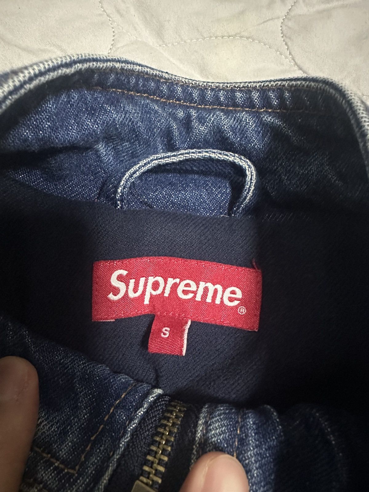 Supreme × Vintage Supreme Corduroy Patchwork Denim Jacket Washed Blue Size US S / EU 44-46 / 1 - 4 Thumbnail