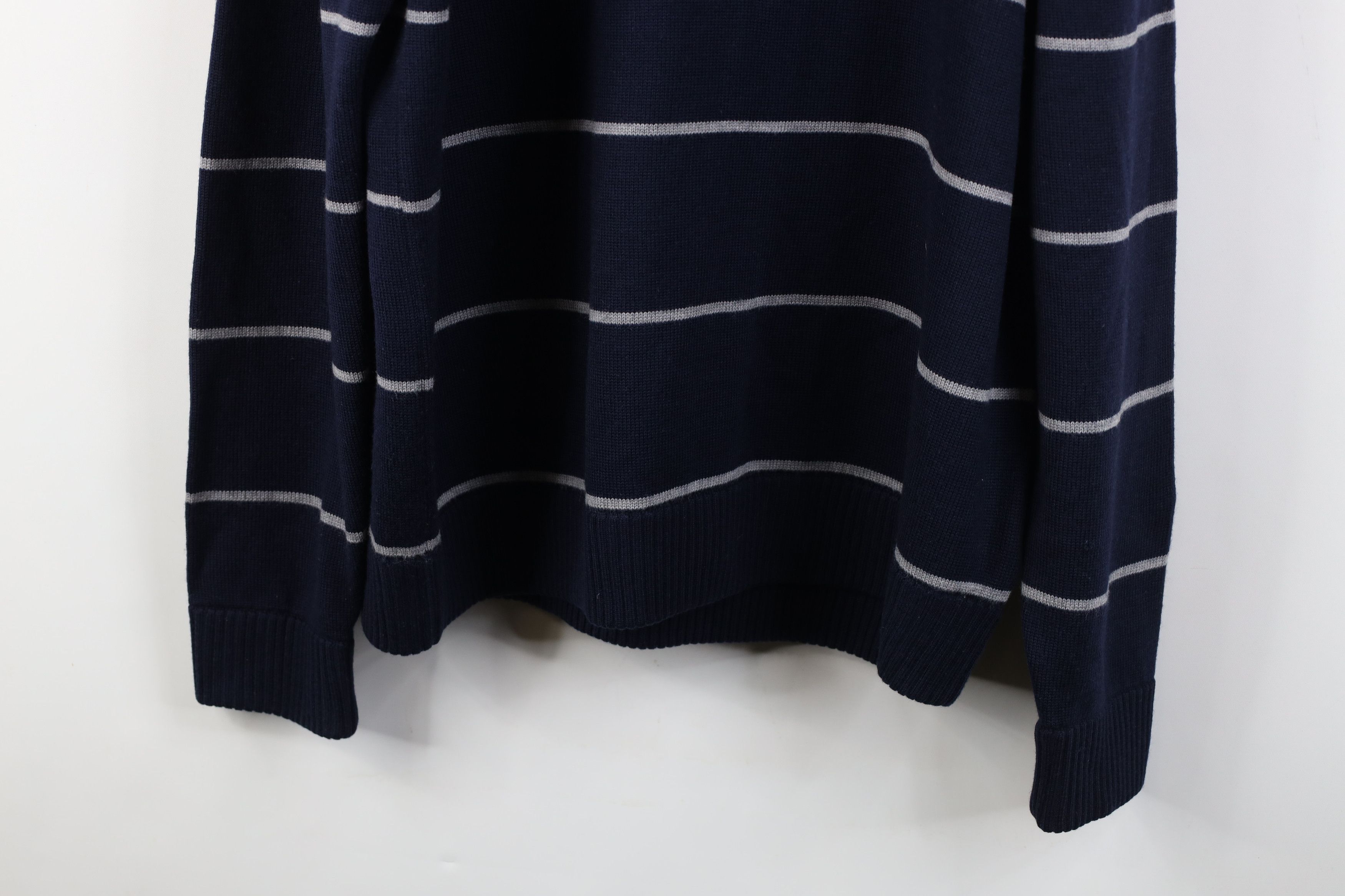 Brooks Brothers Brooks Brothers Merino Striped 1/4 Half Zip Pullover Sweater Size US XL / EU 56 / 4 - 3 Thumbnail