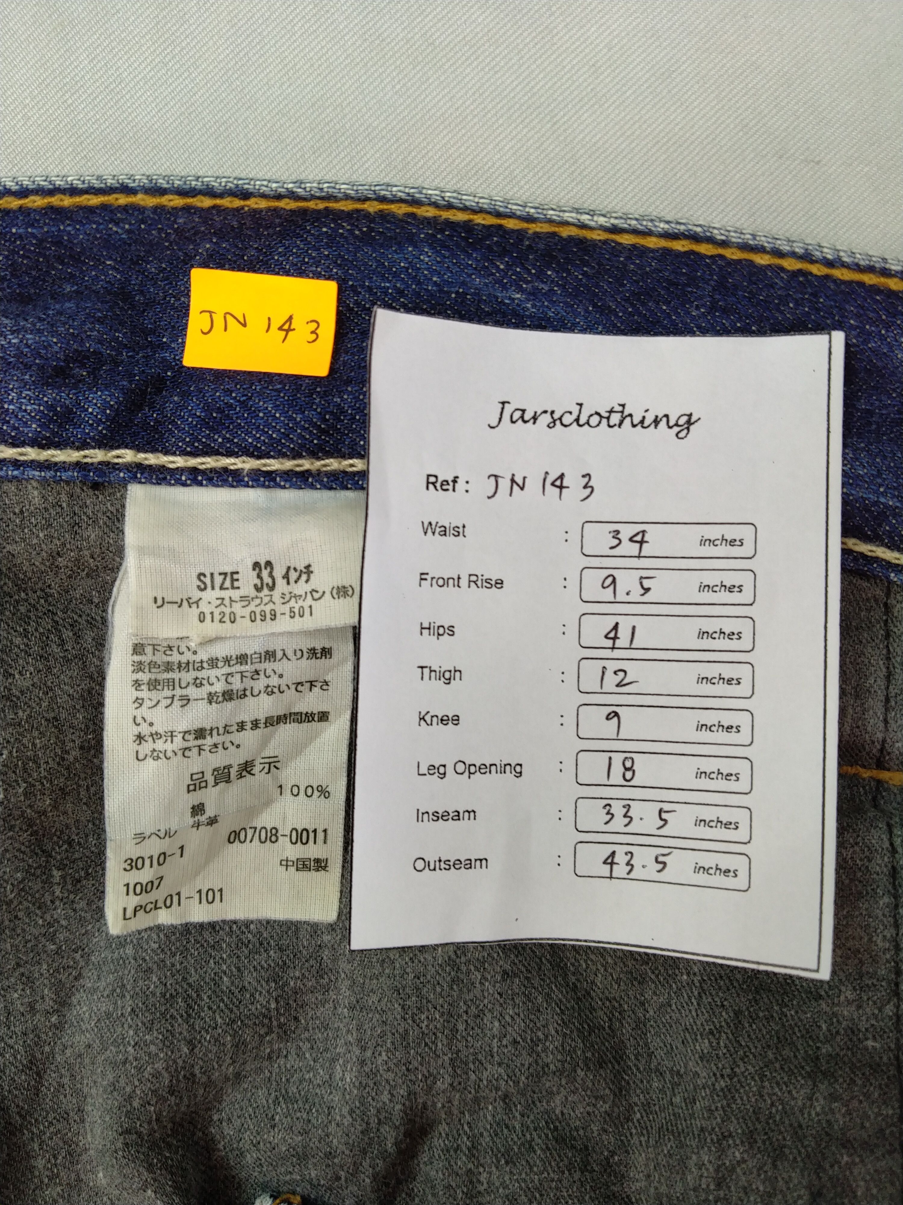 Levi's Distressed Levi's 708 Ripped Denim 34x33.5 -JN143 Size US 34 / EU 50 - 8 Thumbnail