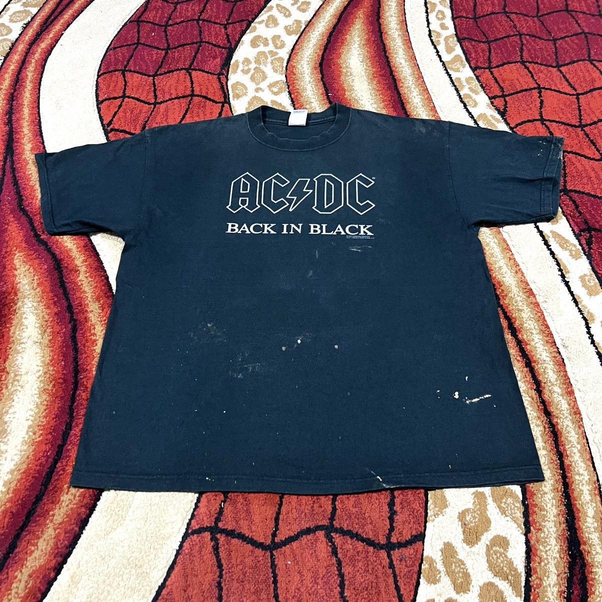 Band Tees Vintage 2004 Thrashed Faded ACDC Band Rare T Shirt Size US XL / EU 56 / 4 - 3 Thumbnail