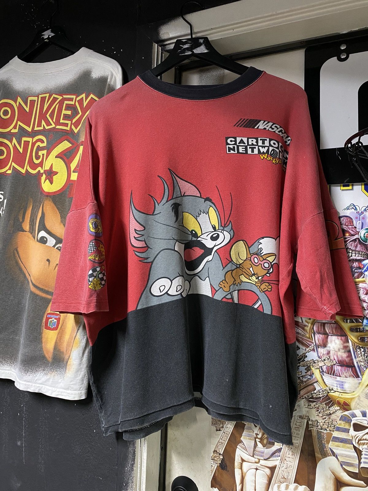 Vintage Vtg 90’s Tom & Jerry T-Shirt Cartoon Network Whacky Racing Size US XL / EU 56 / 4 - 1 Thumbnail
