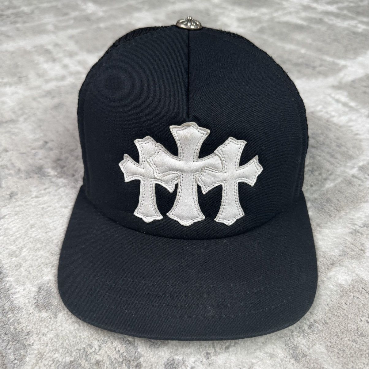 Chrome Hearts Cemetery cross patch trucker hat Size ONE SIZE - 1 Thumbnail