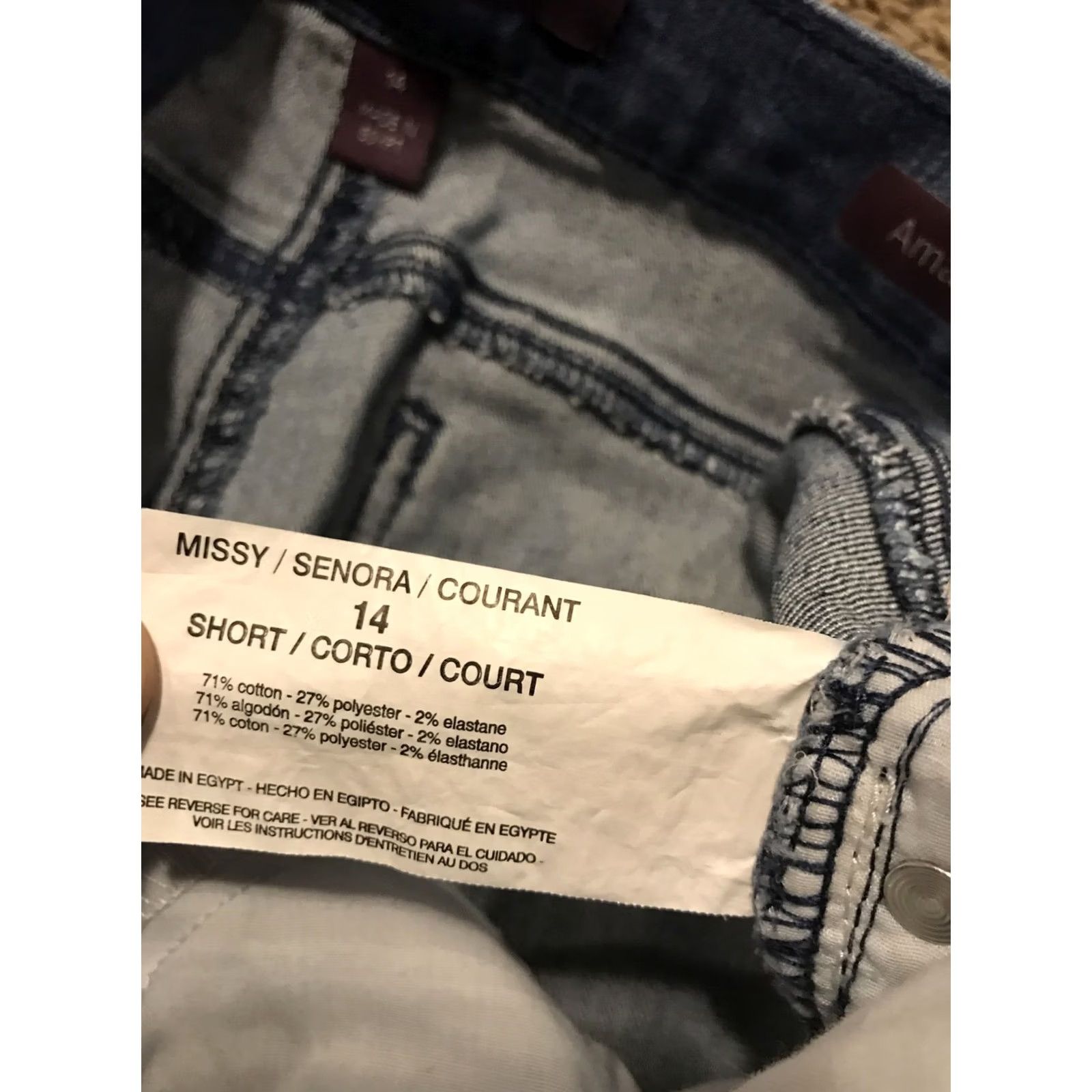 Gloria Vanderbilt Gloria Vanderbilt Jeans Womens 14 Blue amanda Size Short Cotton Blend B21 Size 36" / US 14 / IT 50 - 4 Thumbnail