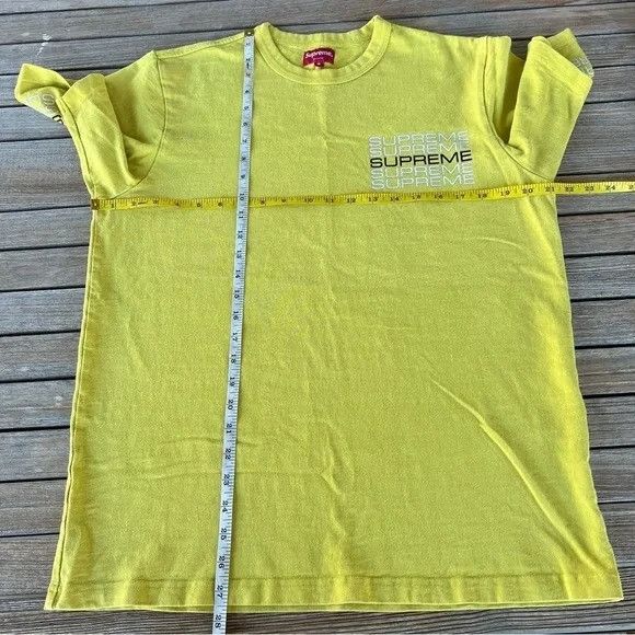 Supreme Supreme Stacked Logo T-Shirt Yellow SP19 Men’s Size US M / EU 48-50 / 2 - 4 Thumbnail