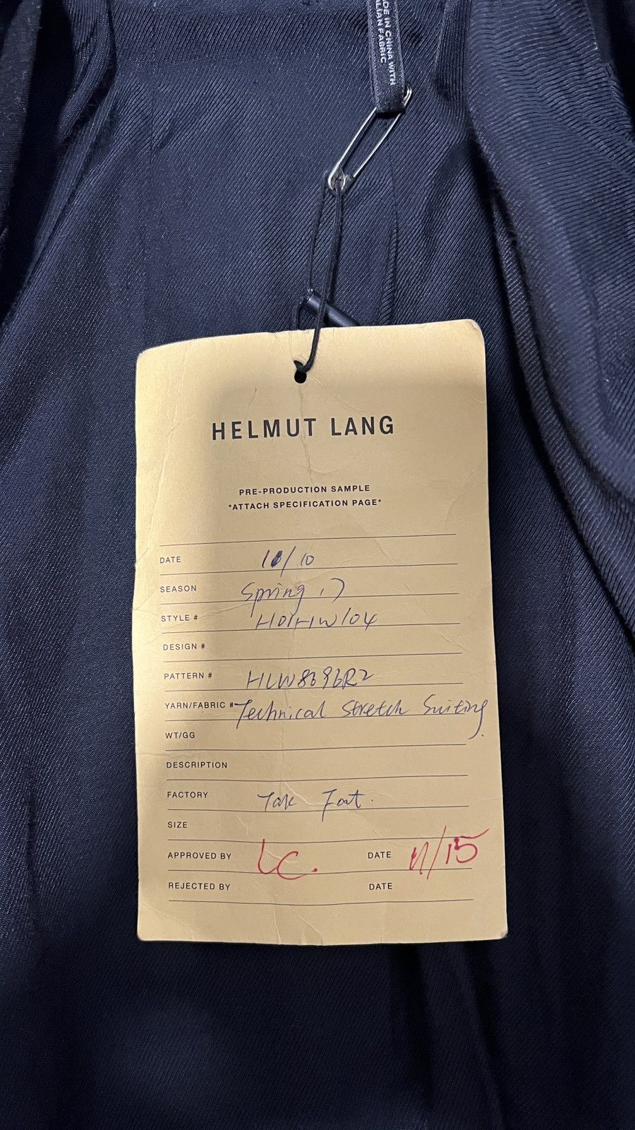 Helmut Lang Helmut Lang technical suiting jacket. Size XS / US 0-2 / IT 36-38 - 5 Thumbnail