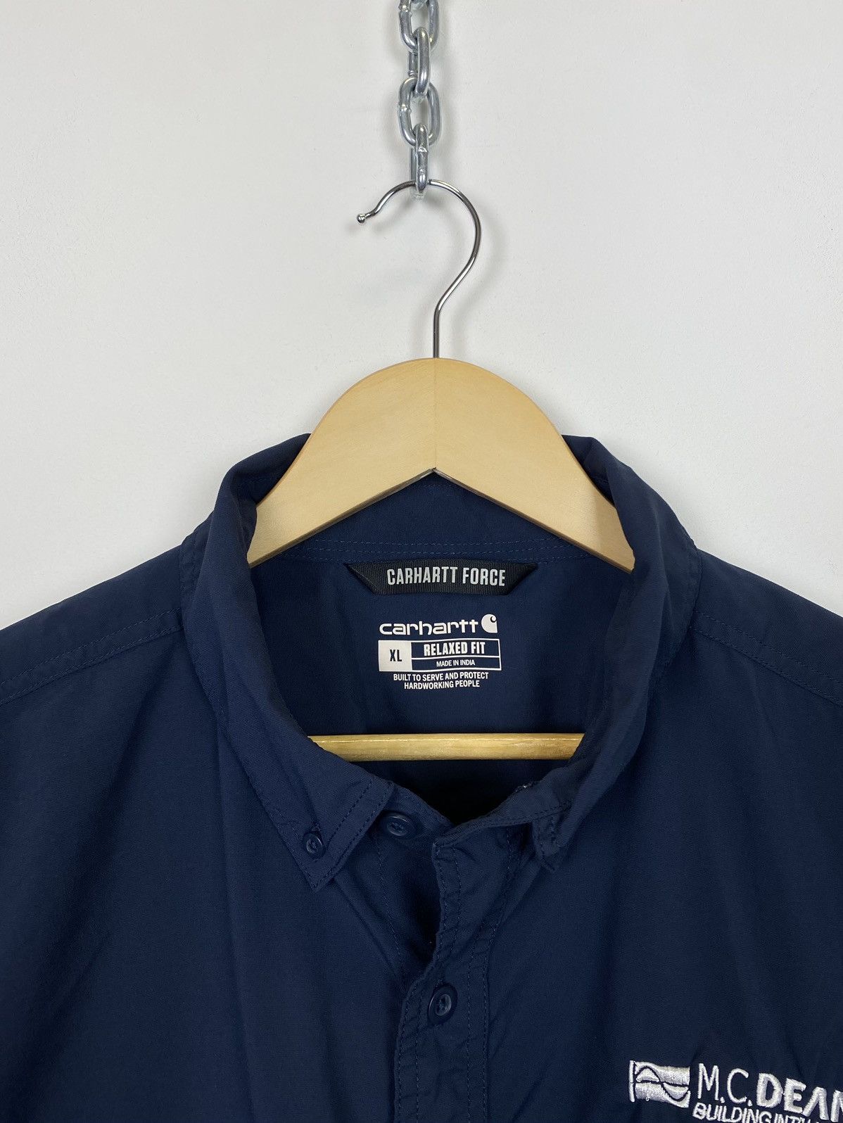 Carhartt Carhartt Force Shirt Short Sleeve Relaxed Fit 90’s style Size US XL / EU 56 / 4 - 3 Thumbnail