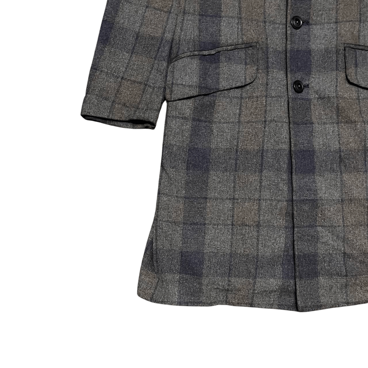 Japanese Brand 9CM Made In Japan Plaid Long Coat Size US M / EU 48-50 / 2 - 3 Thumbnail