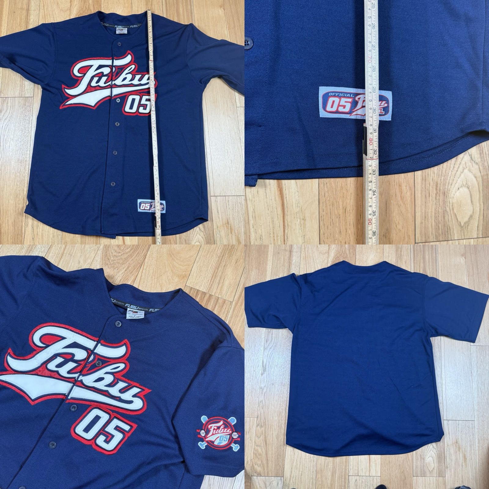 Fubu VINTAGE FUBU Baseball Jersey Men L Blue Button Sports 05 Y2K Size US L / EU 52-54 / 3 - 9 Thumbnail