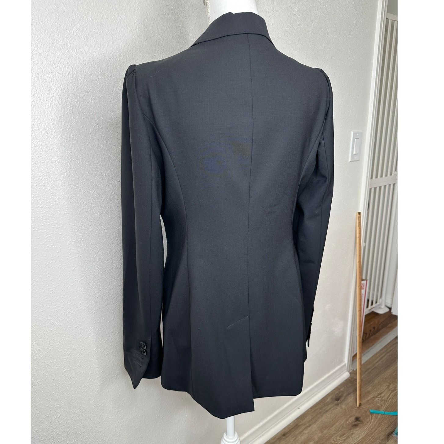 Burberry Burberry London Black 2-Button Wool Blazer Plaid Lined 8 Size M / US 6-8 / IT 42-44 - 10 Thumbnail