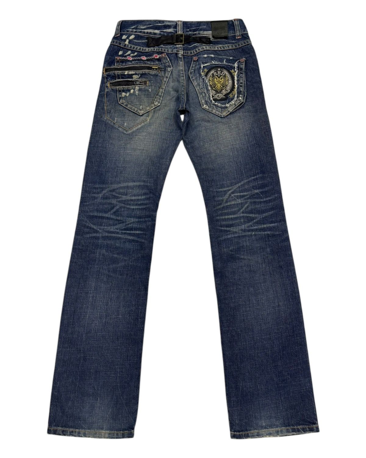 If Six Was Nine 🔥RED PEPPER DISTRESSED DENIM DOUBLE POCKET PUNK JEAN Size US 30 / EU 46 - 2 Thumbnail