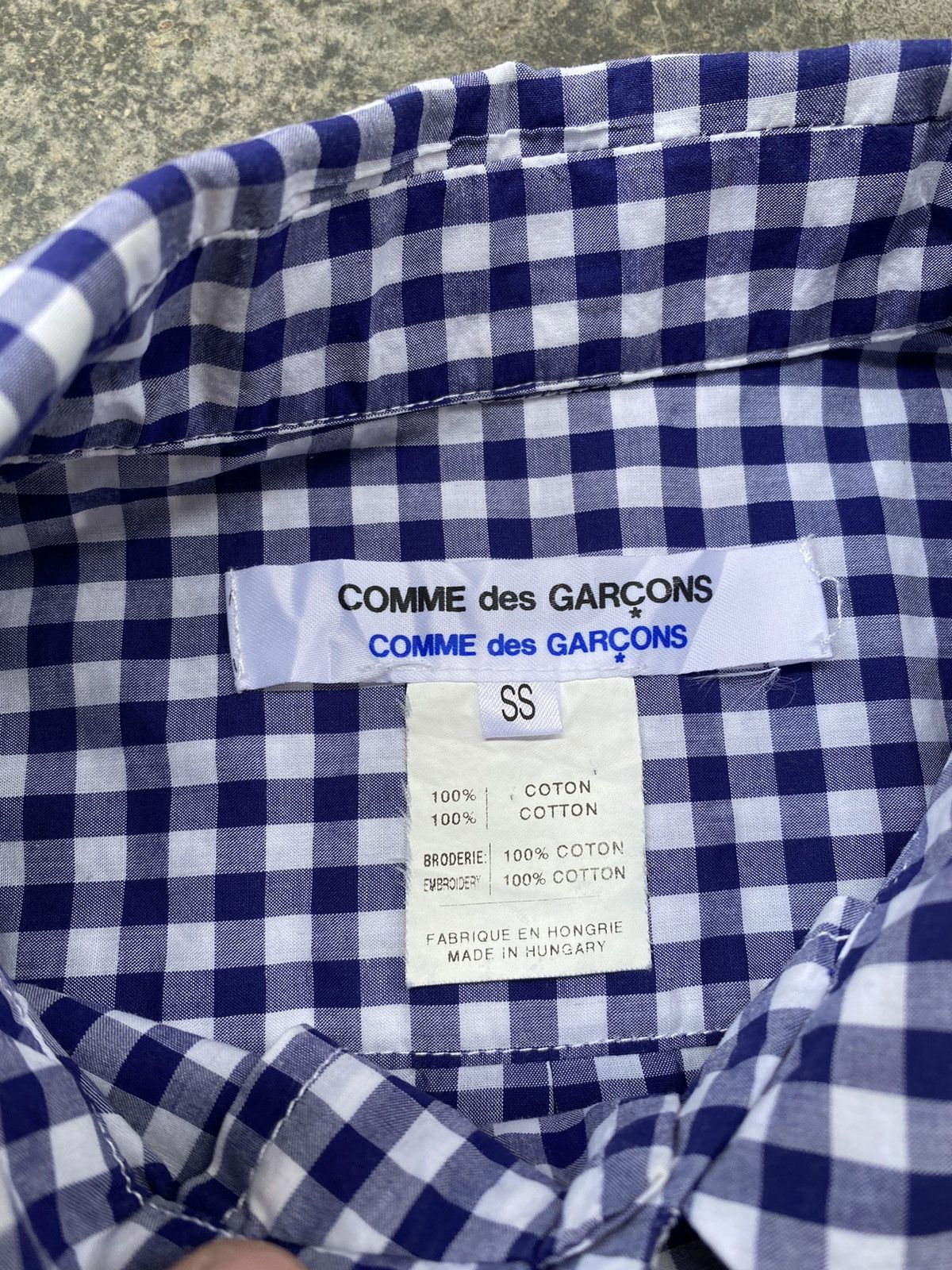 Comme des Garcons Vintage 90s Comme Des Garcons Gingham Rare Button Ups Size S / US 4 / IT 40 - 5 Thumbnail