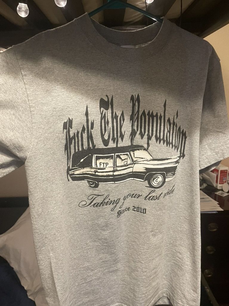 Fuck The Population FTP LAST RIDE HEARSE T-Shirt: Medium Size US M / EU 48-50 / 2 - 2 Thumbnail