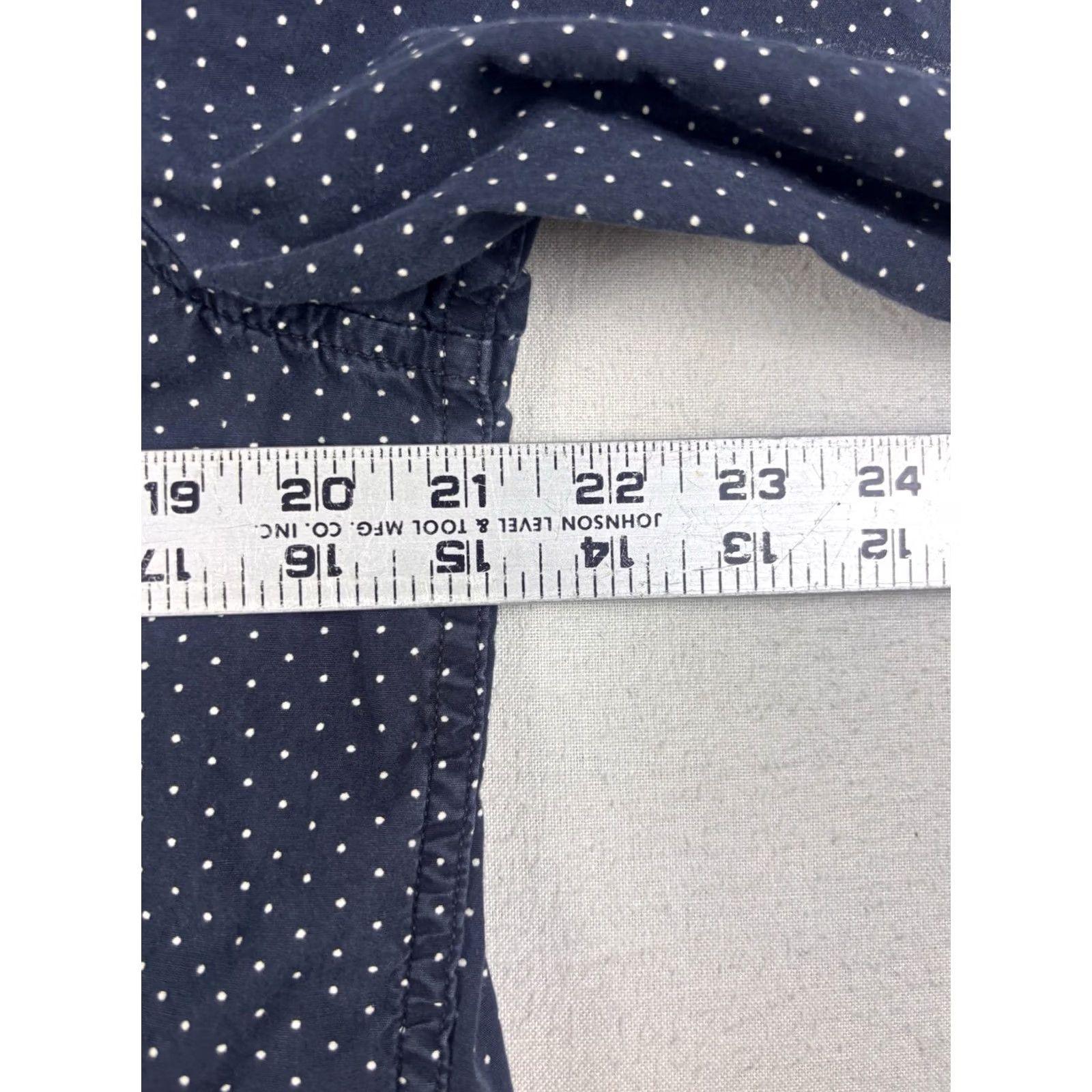 Vintage Denim & Supply Ralph Lauren Shirt Button-Up Long Sleeve Polka Dot Blue M Mens Regular Button Up Shirt Size US M / EU 48-50 / 2 - 6 Thumbnail