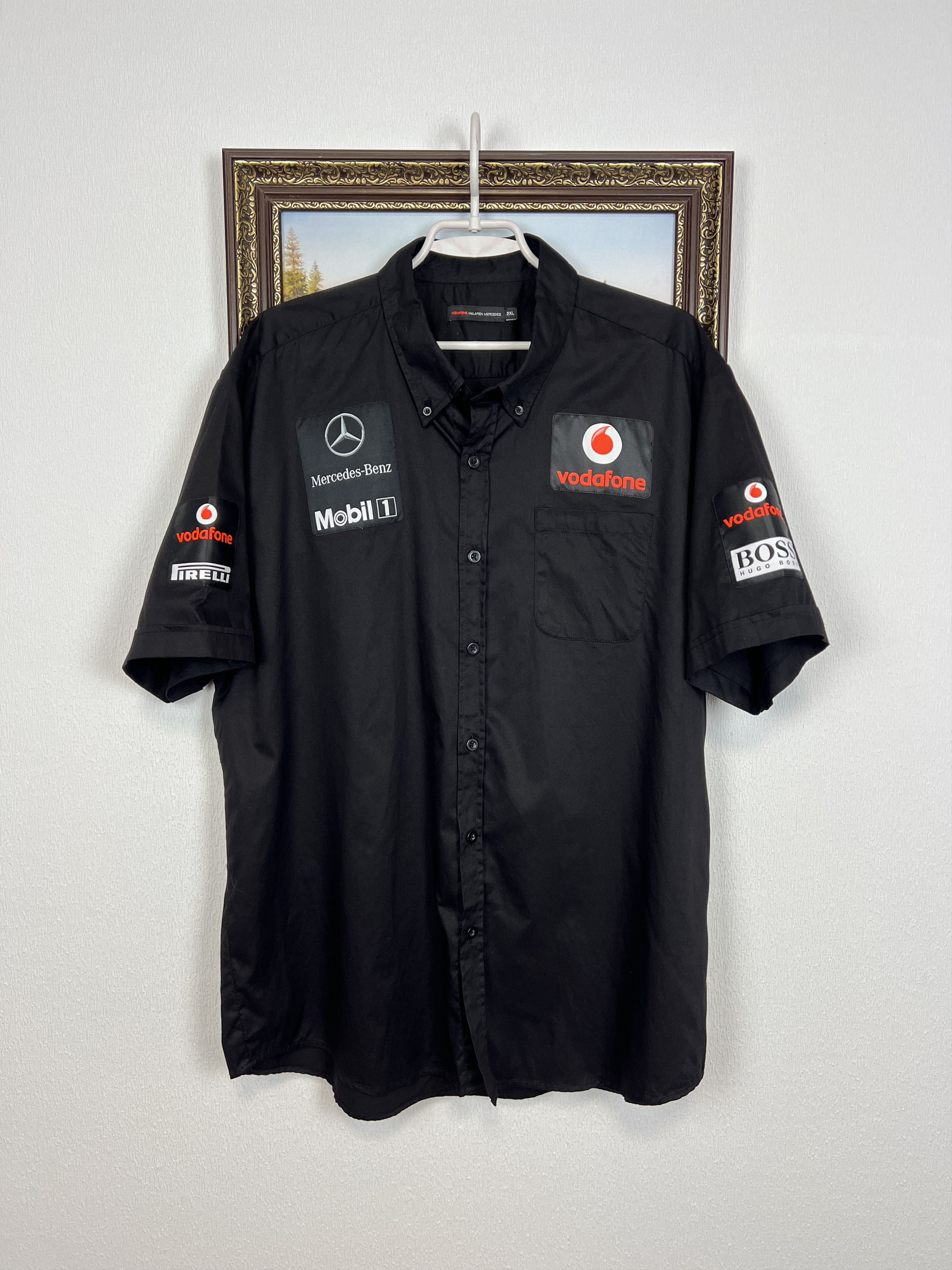 Vintage Mclaren Mercedes Formula 1 Vodafone Racing Jersey Tee Size US XXL / EU 58 / 5 - 4 Thumbnail