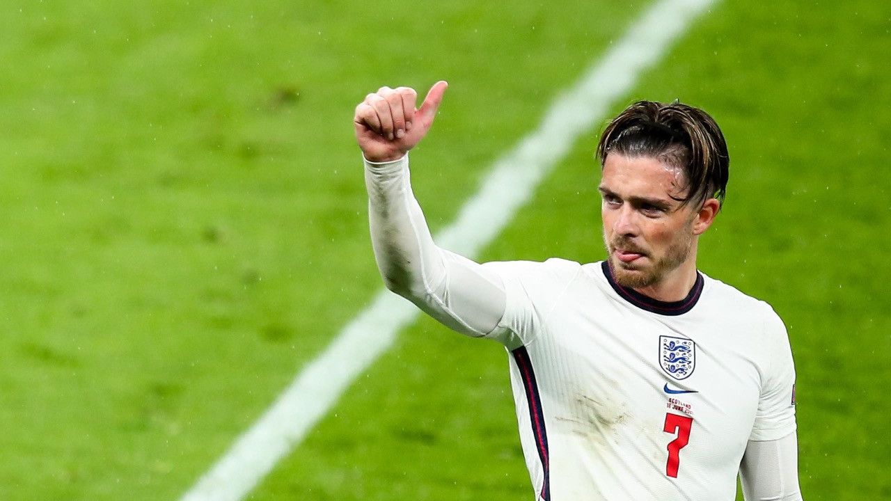 Nike Jack Grealish #7 England 2020-2021 Home Soccer Jersey Kit Size US XXL / EU 58 / 5 - 3 Thumbnail