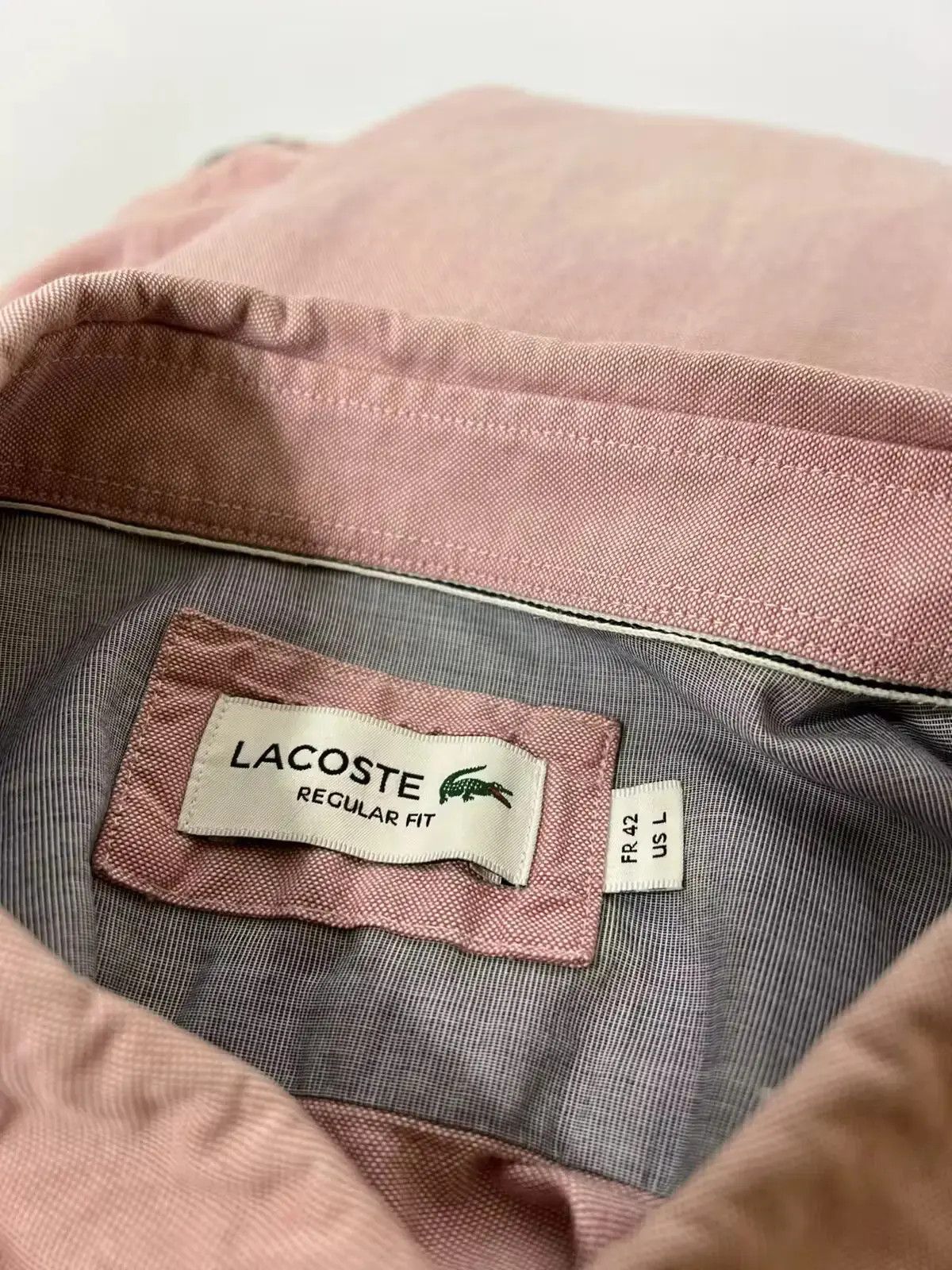 Designer × Lacoste × Vintage Lacoste luxury long sleeve shirt Size US L / EU 52-54 / 3 - 3 Thumbnail