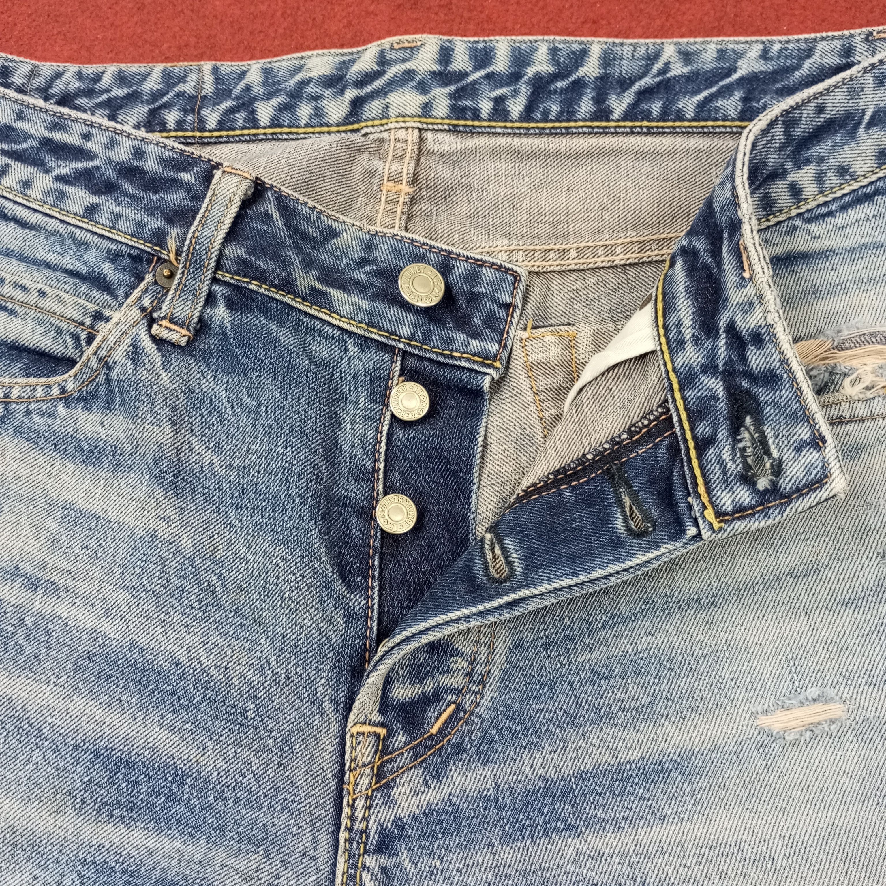 Japanese Brand Vintage Hramchm Japanese Brand Distressed Jeans c244n29 Size US 31 - 12 Thumbnail