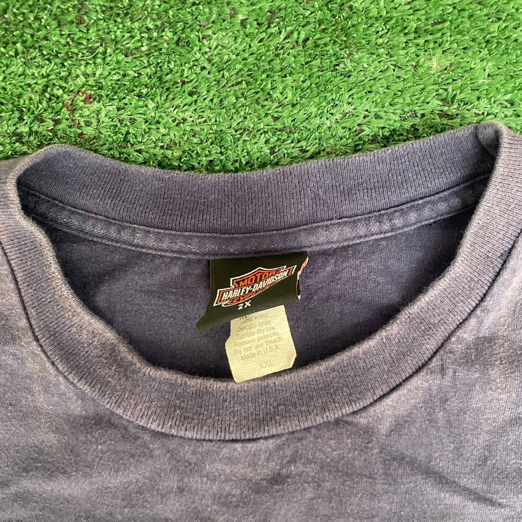 Harley Davidson Vintage Y2K Harley Davidson Shirt Biker Logo Motorcycle Tee Size US XXL / EU 58 / 5 - 7 Thumbnail