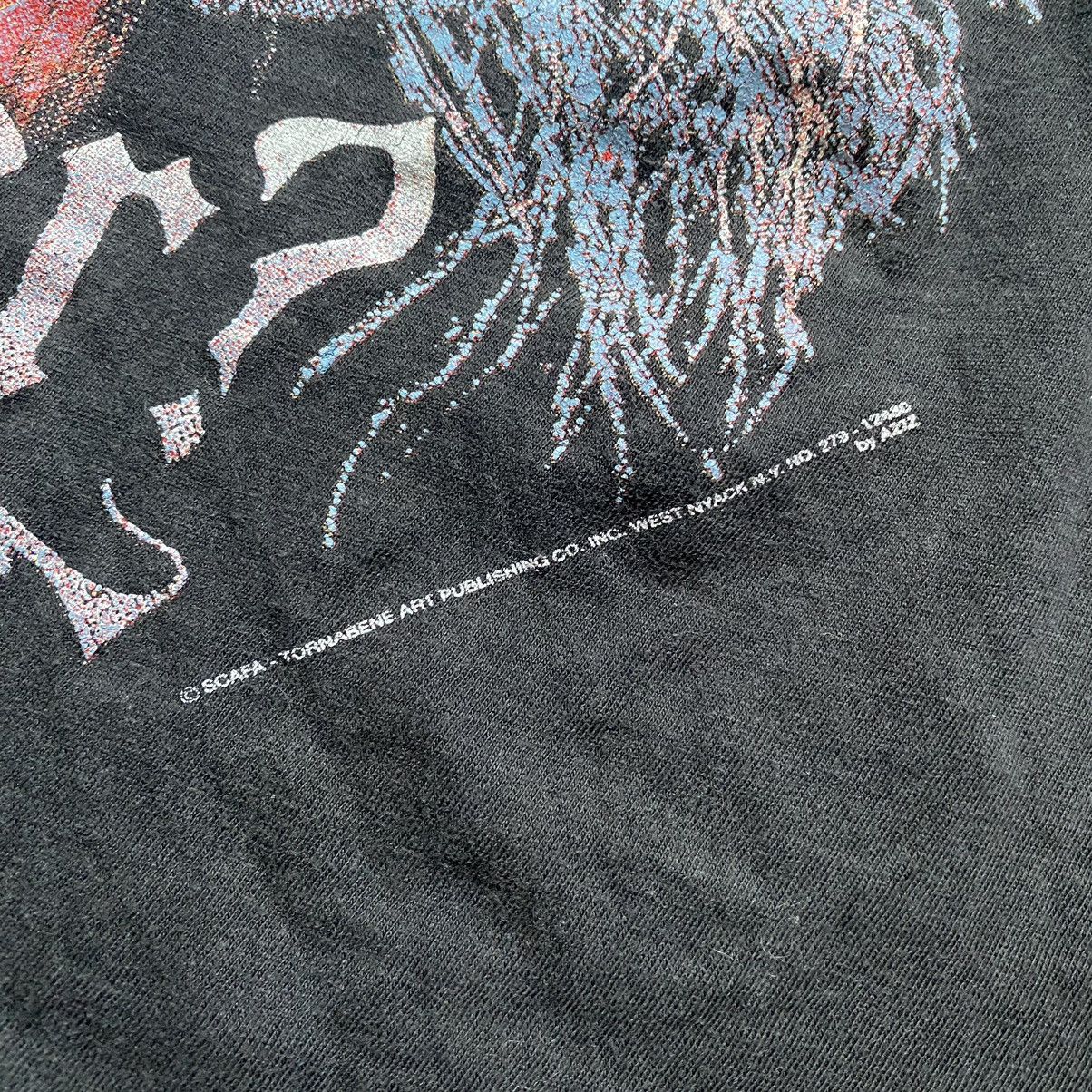 Vintage 1990s vtg biker 3D Emblem style t-shirt single stitch Size US L / EU 52-54 / 3 - 3 Thumbnail