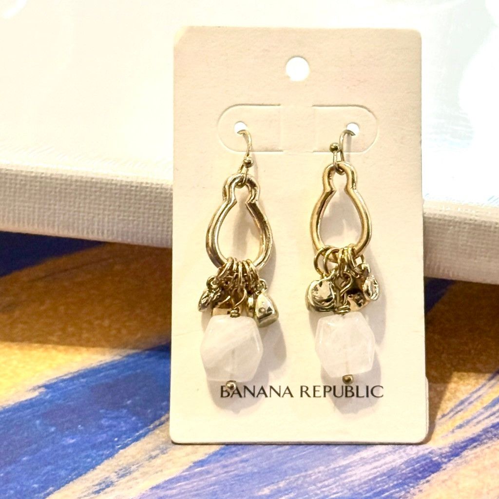 Banana Republic BANANA REPUBLIC Gold Charm Drop Hook Earrings | NWT Size ONE SIZE - 2 Thumbnail