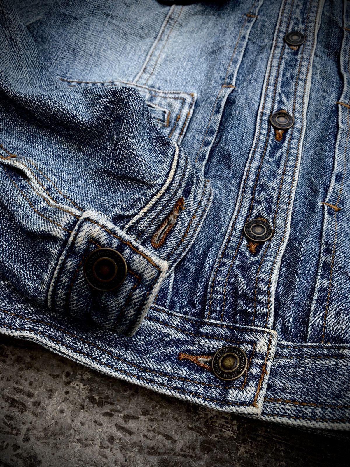 If Six Was Nine VAROSH Faux fur Raccon cropped denim jacket Size US M / EU 48-50 / 2 - 3 Thumbnail