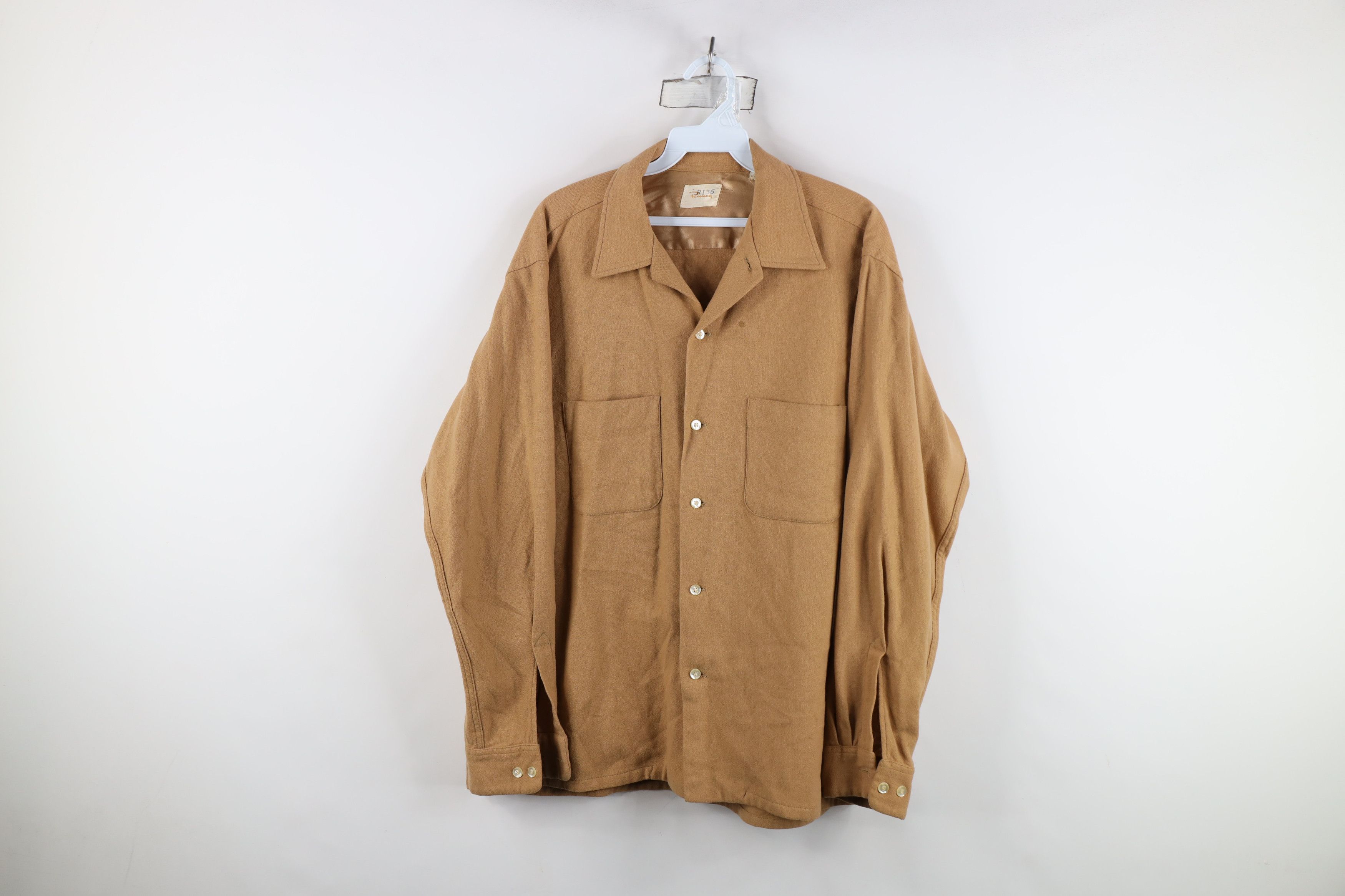 Vintage Vintage 50s Penneys Camp Collar Board Button Shirt USA Size US L / EU 52-54 / 3 - 1 Thumbnail