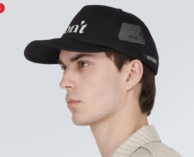 Undercover Undercover Printed Don't baseball cap Black Size ONE SIZE - 3 Thumbnail