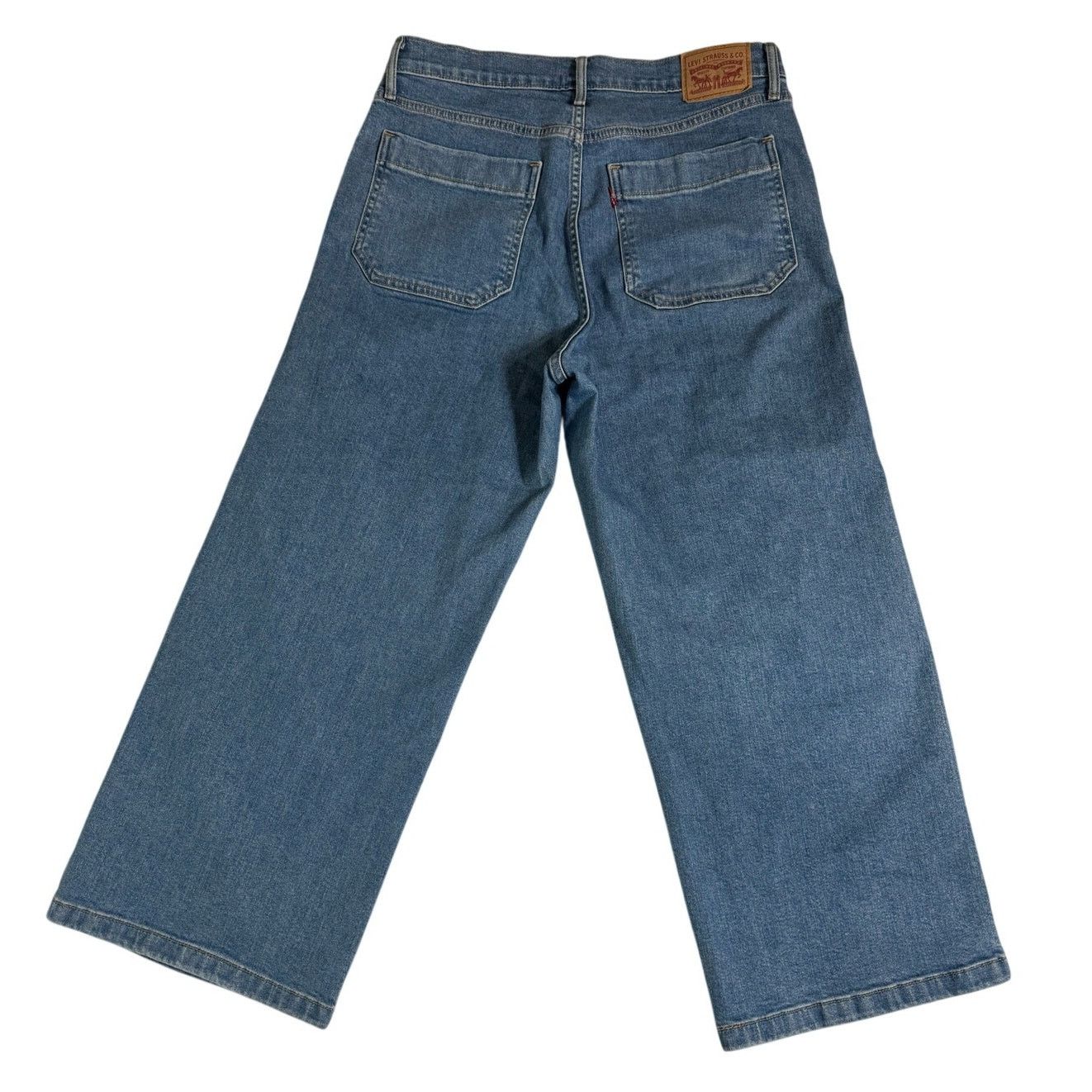 Unknown London Levi's 501 Mile High Cropped Wide Leg Jeans Women’s Size 30 Size 30" / US 8 / IT 44 - 2 Thumbnail