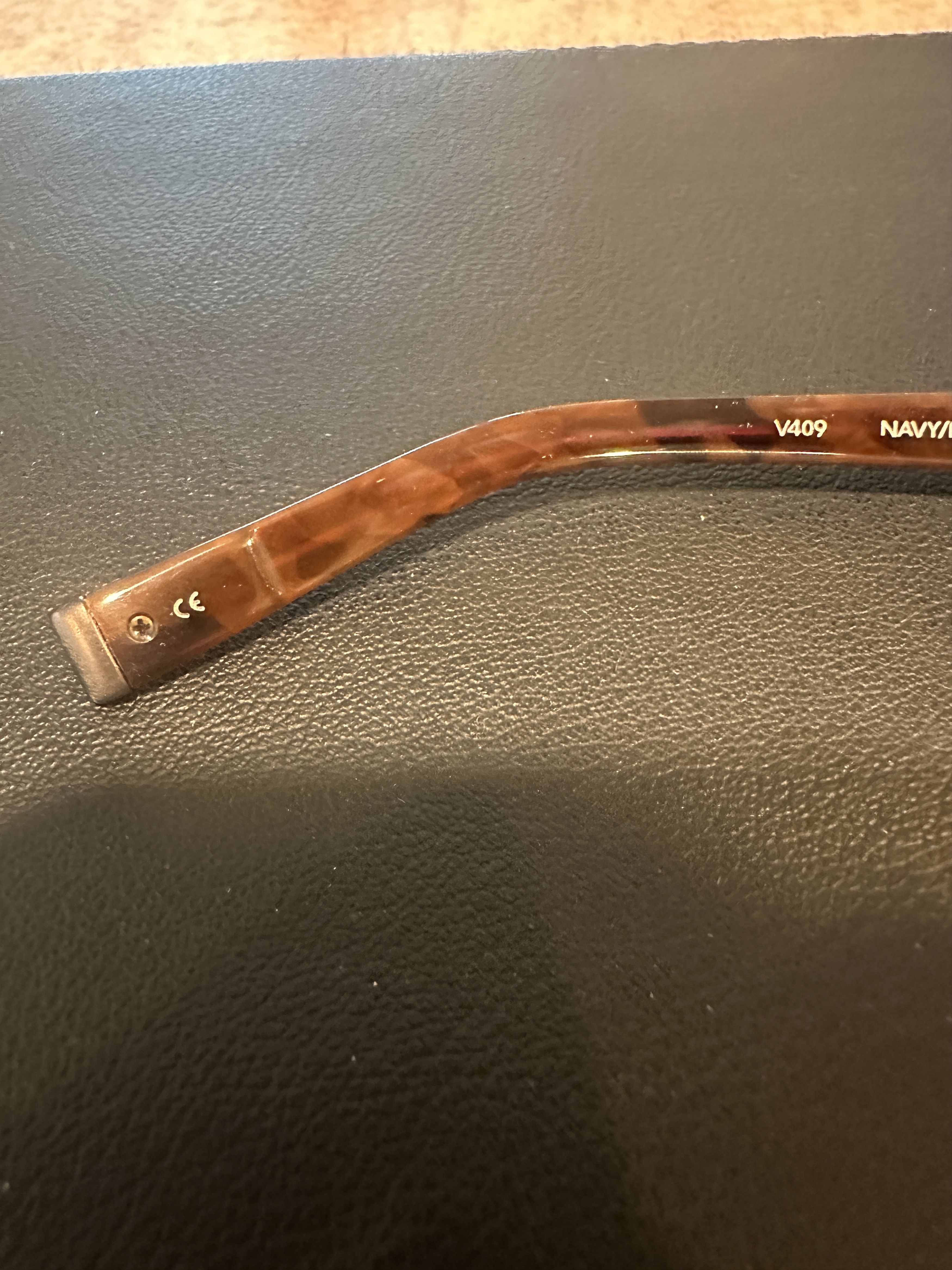 John Varvatos V409 56-18-145 Navy/Brown Glasses Size ONE SIZE - 10 Thumbnail
