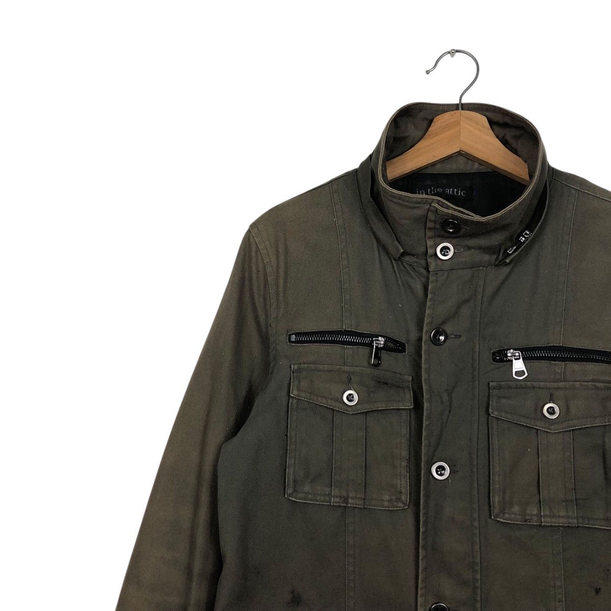 Hysteric Glamour 📌Vintage Biker Jacket In The Attic Military Multi Pocket Size US L / EU 52-54 / 3 - 8 Thumbnail