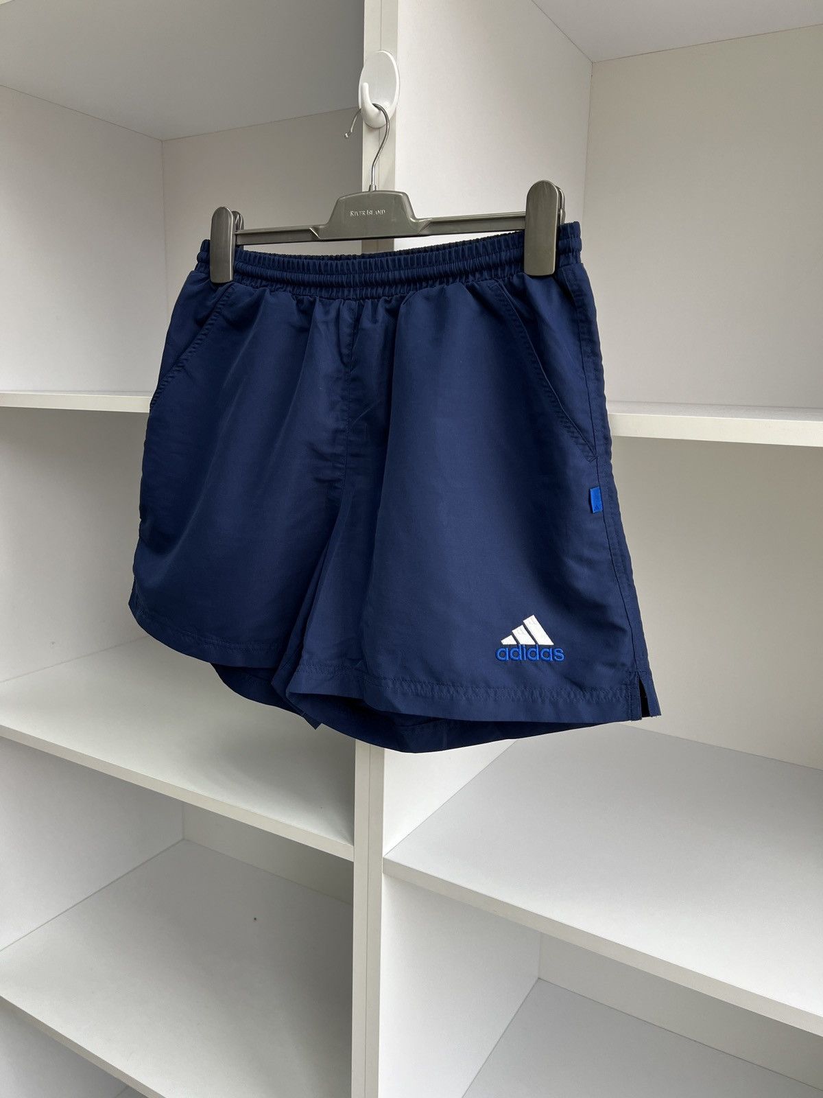 Adidas × Vintage Vintage Adidas 90s navy Shorts Size US 31 - 4 Thumbnail