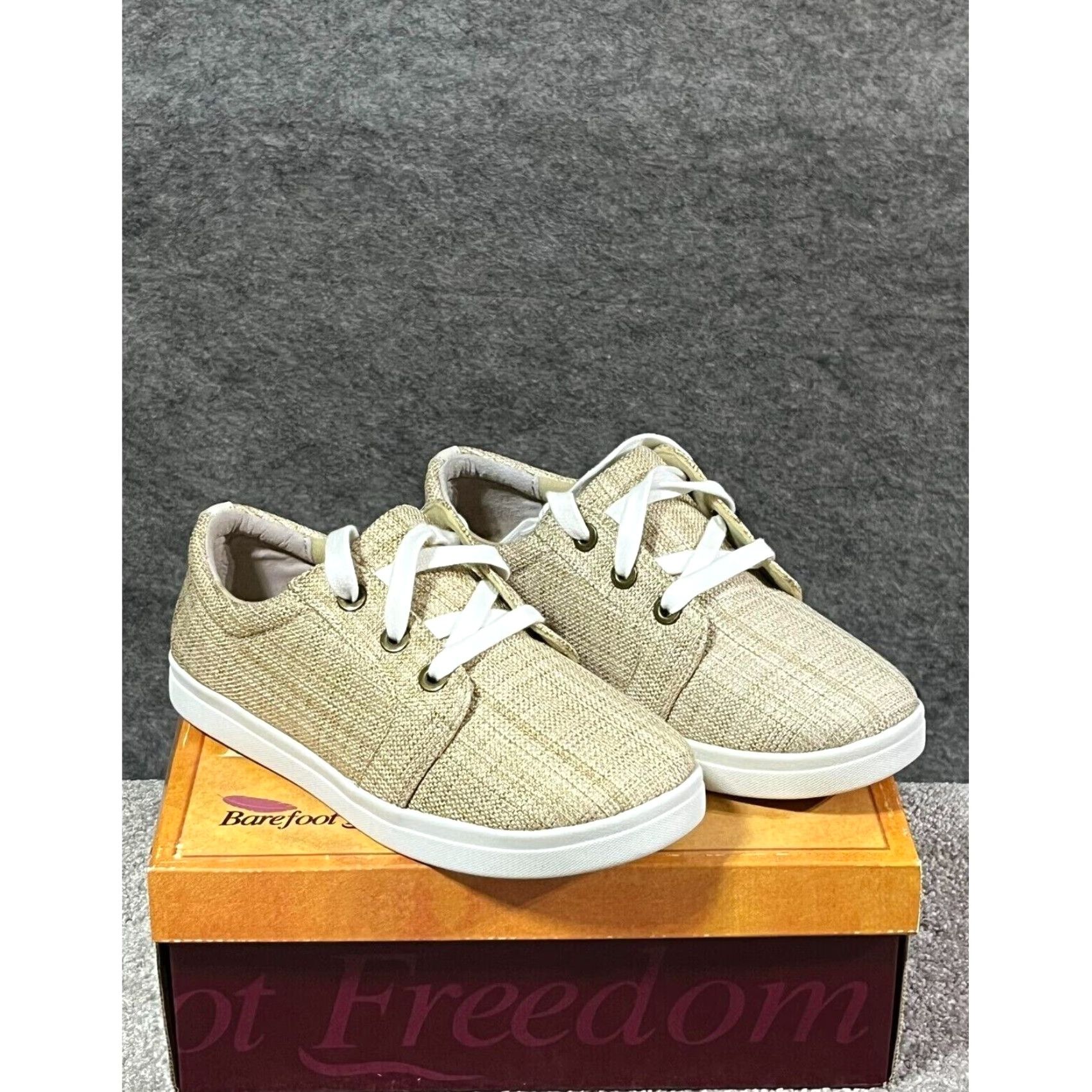 Drew Barefoot Freedom by Drew Womens Sneakers 7.5 Comfort Diabetic Orthopedic Beige Casual Lace Up Low Top M Womens Shoes Size US 8 / IT 38 - 6 Thumbnail