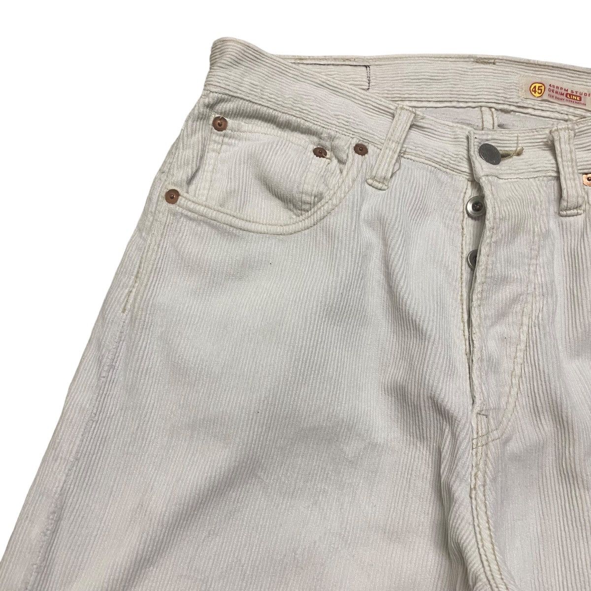 45rpm Vintage 45rpm White Corduroy Pants Size US 29 - 5 Thumbnail