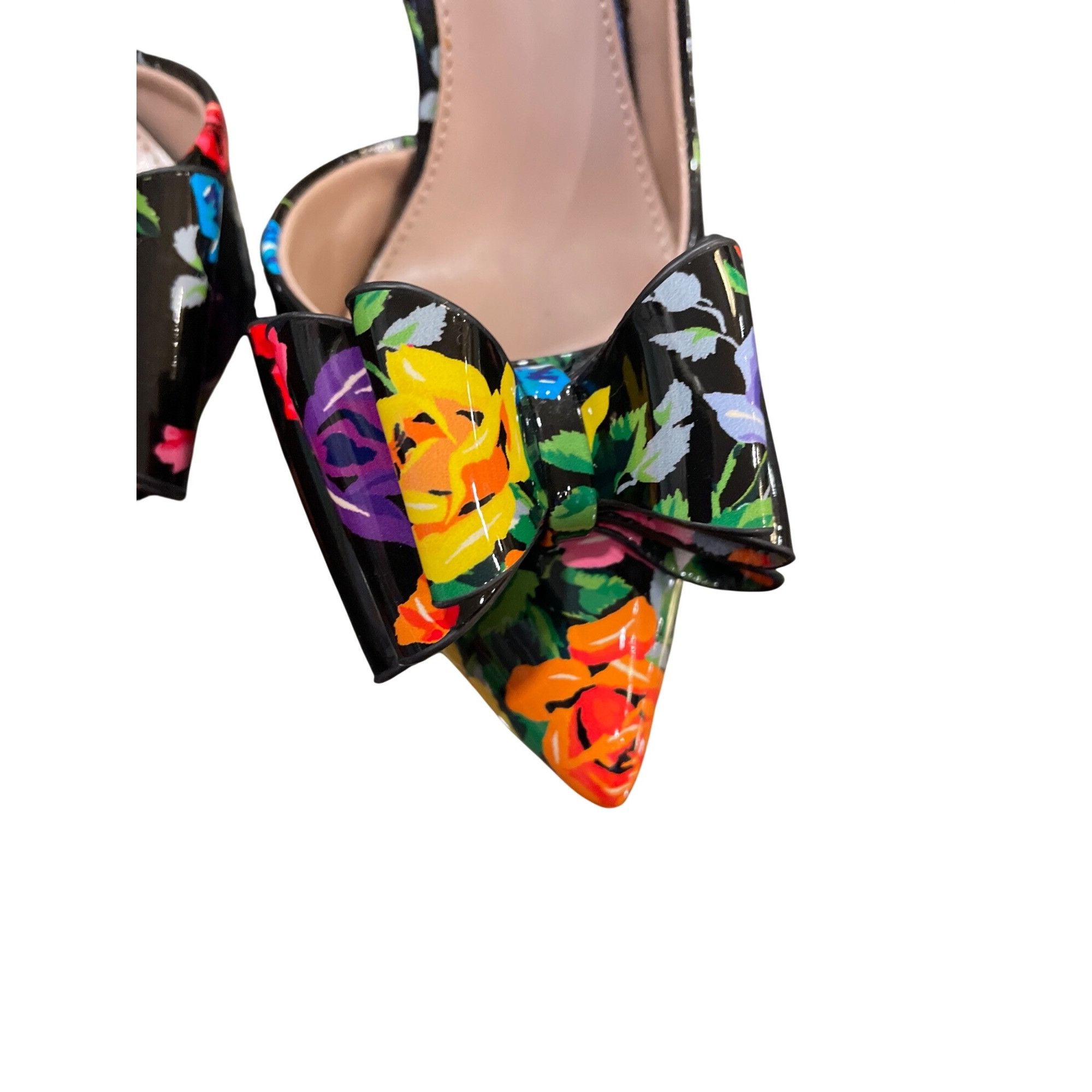 Betsey Johnson Betsey Johnson wms floral faux leather stilleto heels shoes Size US 6.5 / IT 36.5 - 14 Thumbnail