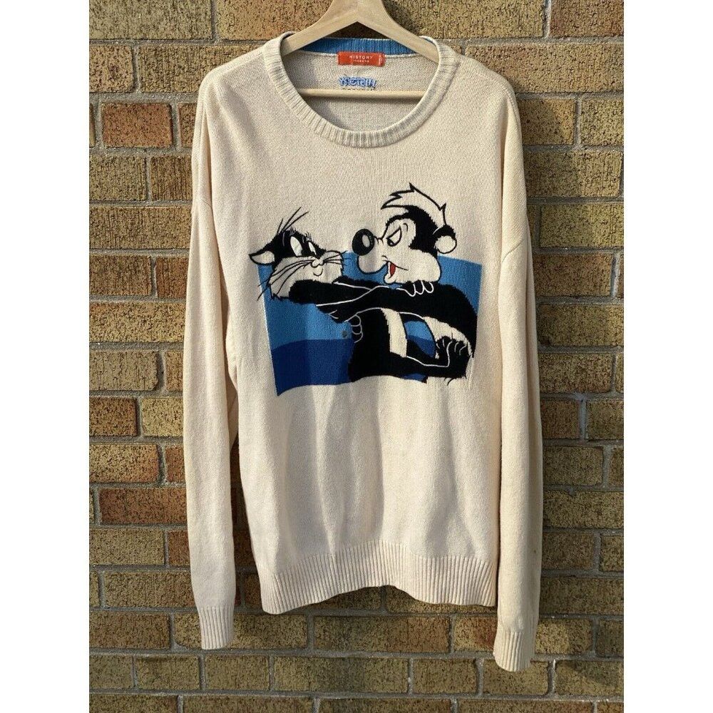 Disney × Iceberg Iceberg History Sweater Vintage 1996 Disney Mens ‘Pepe le P Size US XL / EU 56 / 4 - 2 Thumbnail