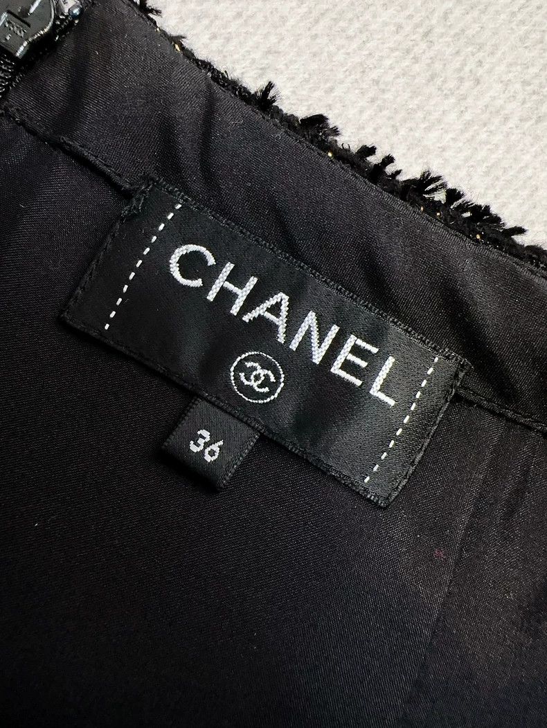 Chanel Chanel Classic black tassel skirt Size 24" / US 00 / IT 34 - 5 Thumbnail